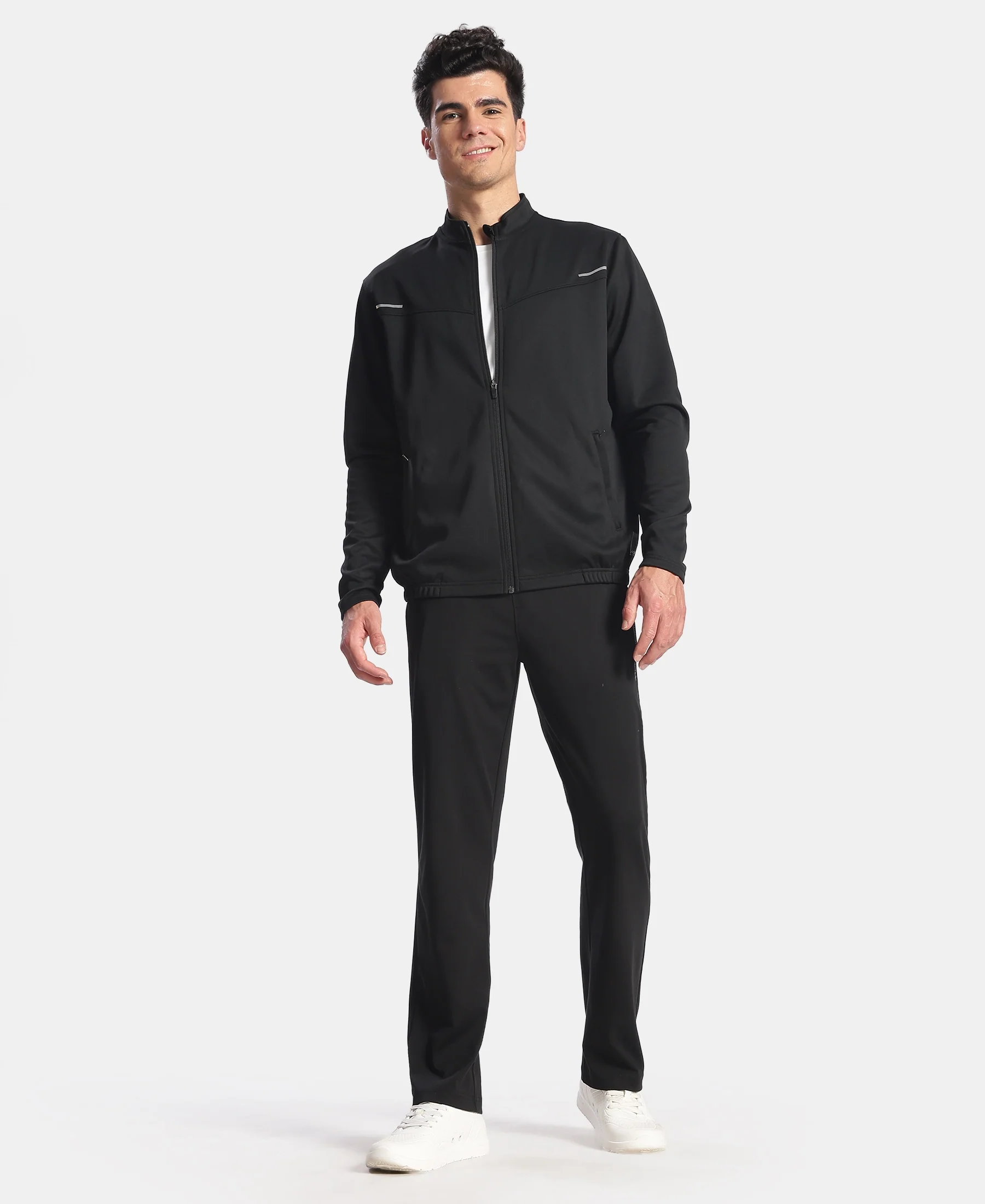 Microfiber Fabric Jacket with StayFresh Treatment - Black - Image 4