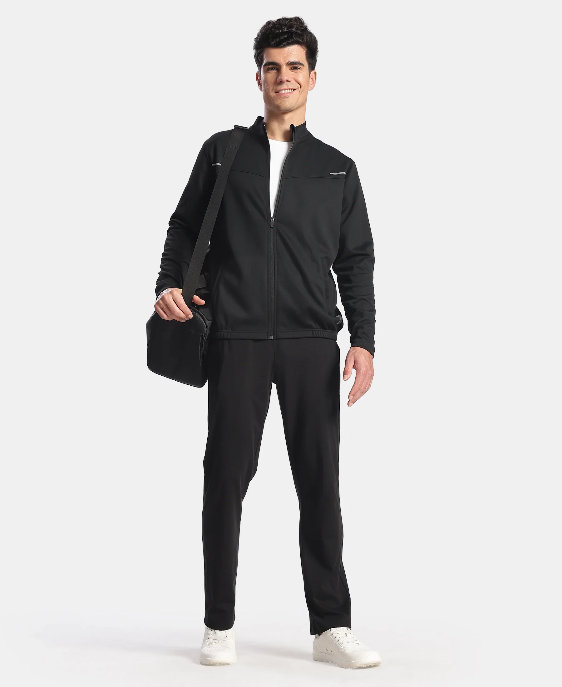 Microfiber Fabric Jacket with StayFresh Treatment - Black - Image 6