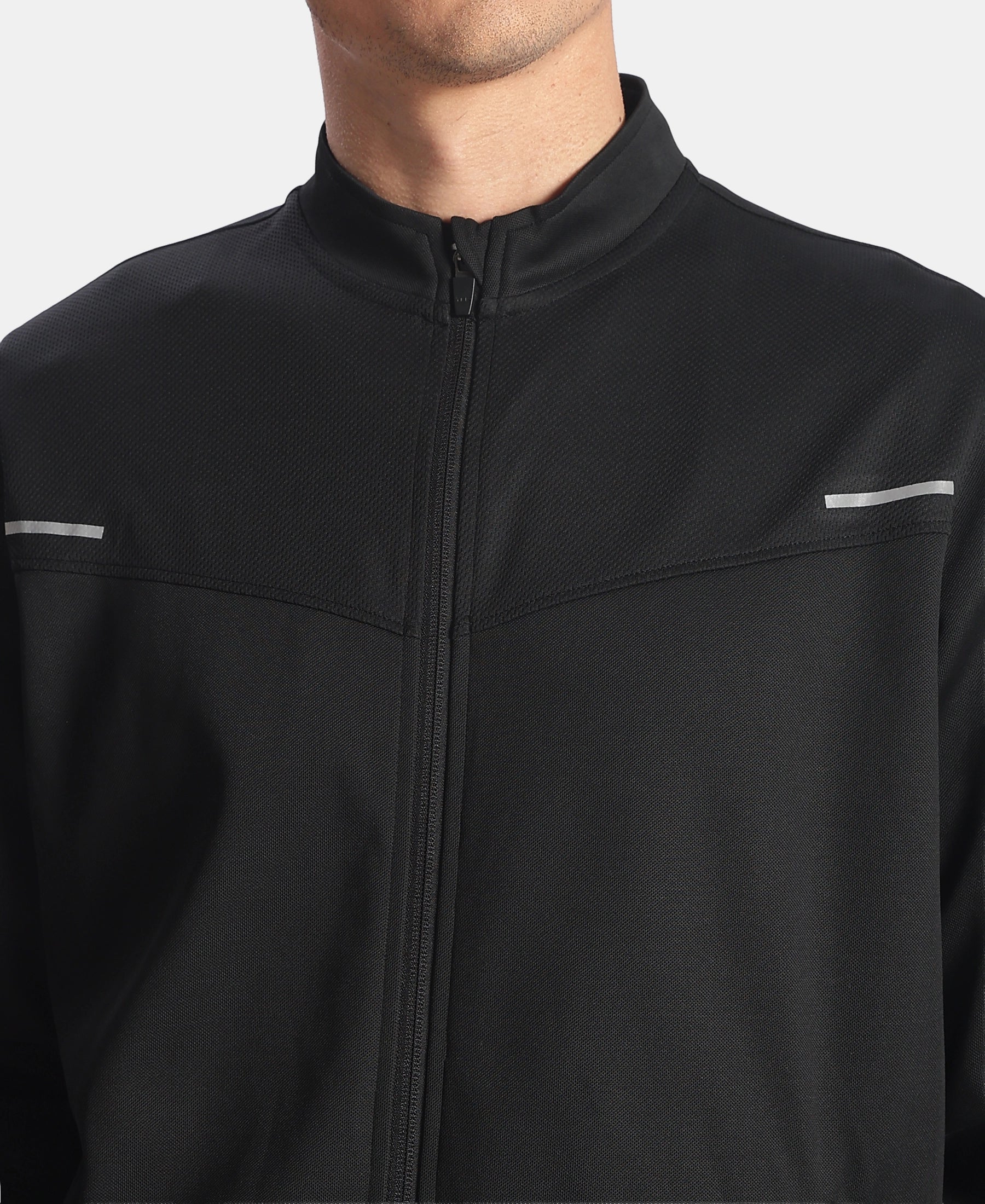 Microfiber Fabric Jacket with StayFresh Treatment - Black - Image 7