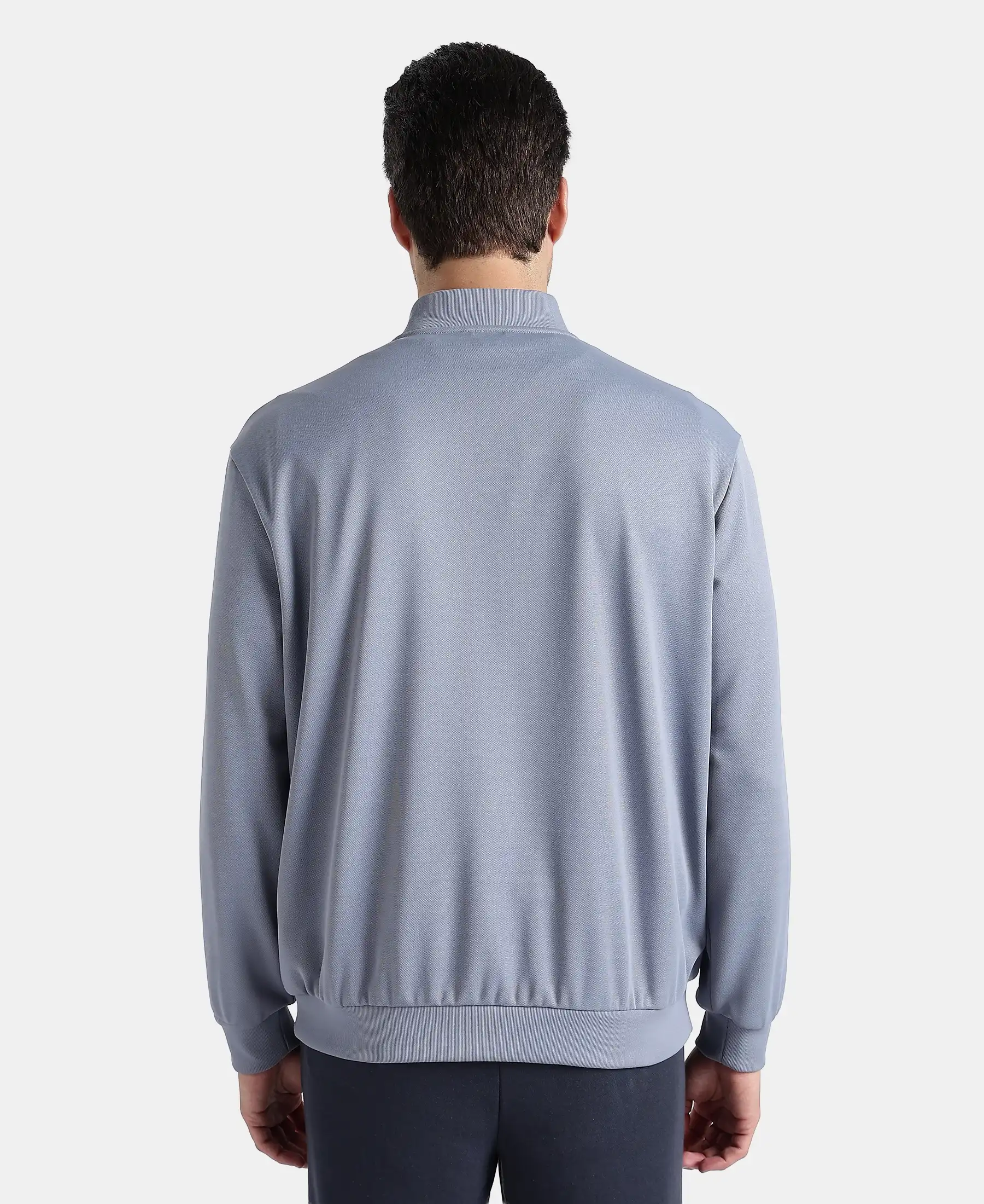 Microfiber Fabric Jacket with StayFresh Treatment - Grey - Image 3