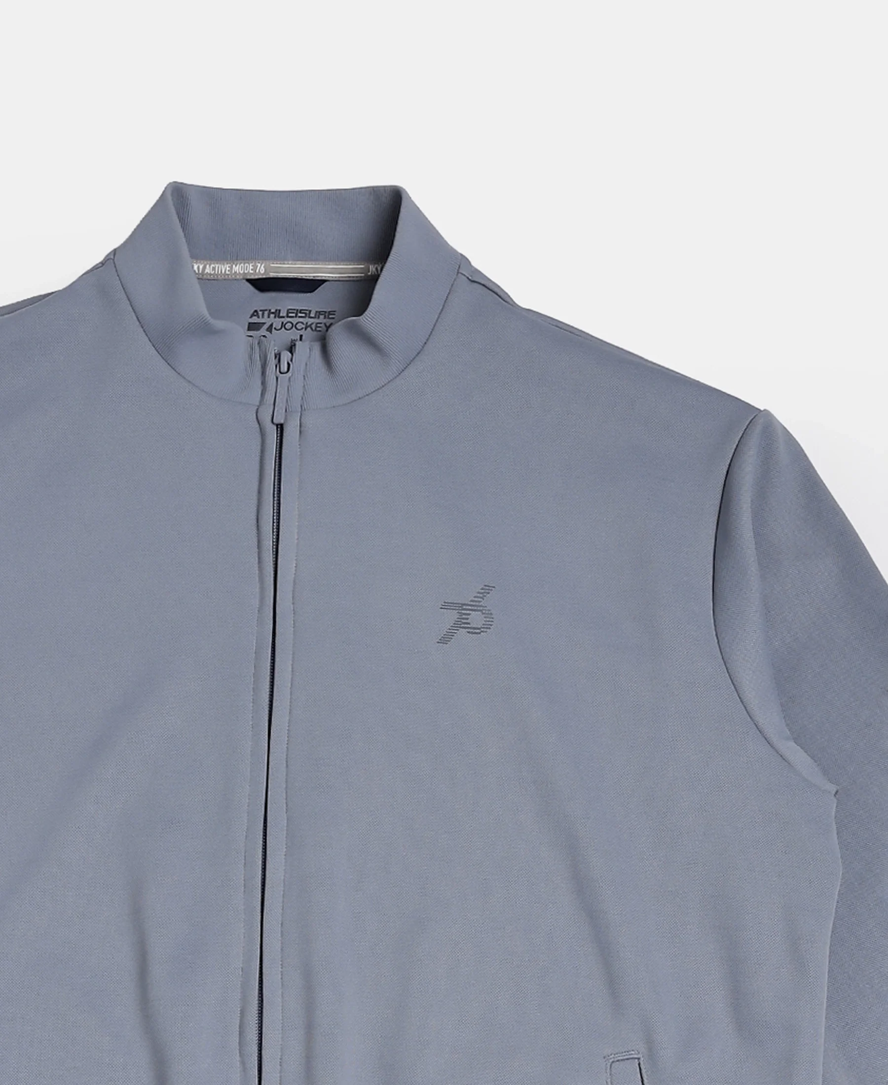 Microfiber Fabric Jacket with StayFresh Treatment - Grey - Image 9