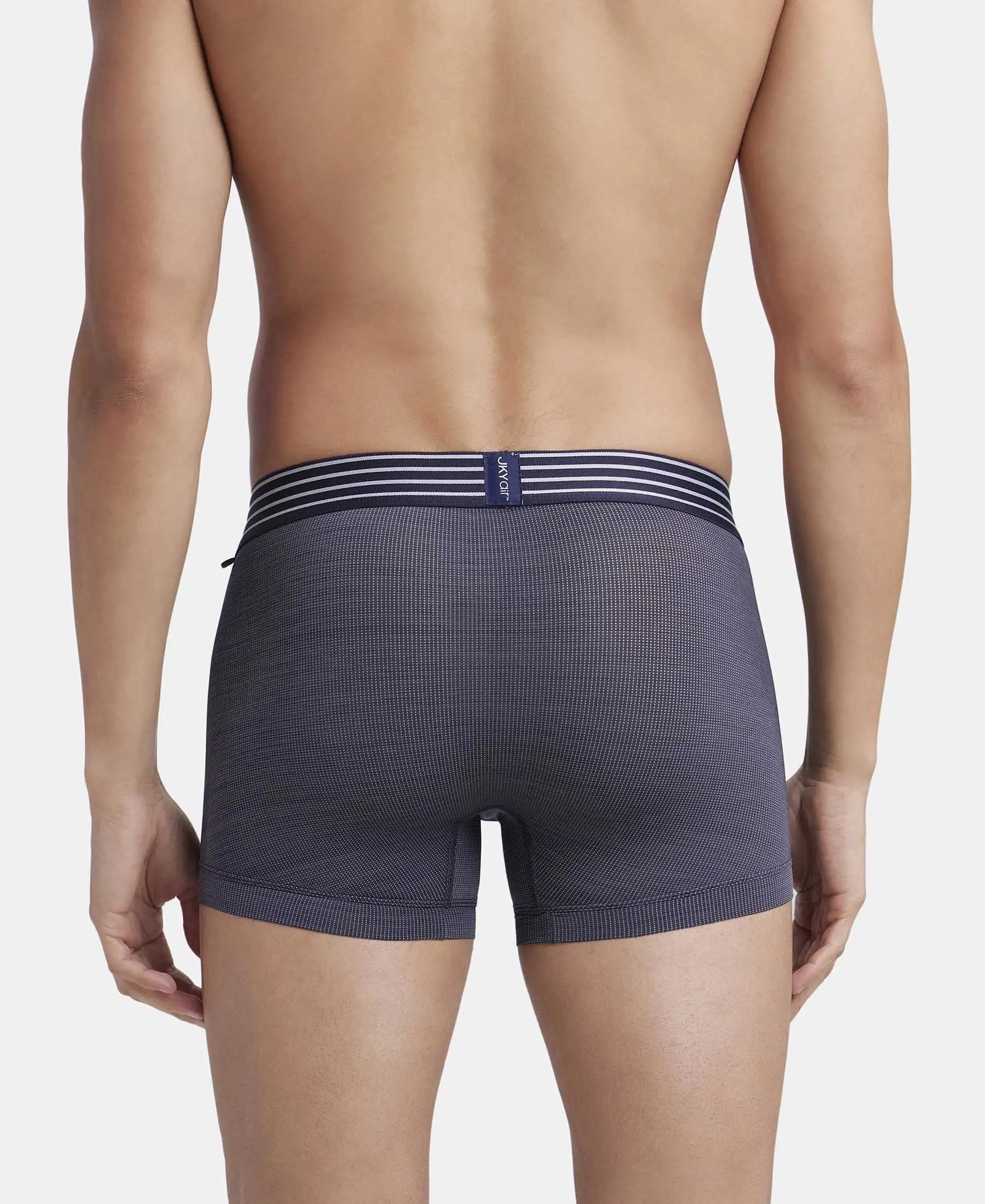 Microfiber Mesh Elastane Stretch Performance Trunk with StayDry Technology - True Navy - Image 3