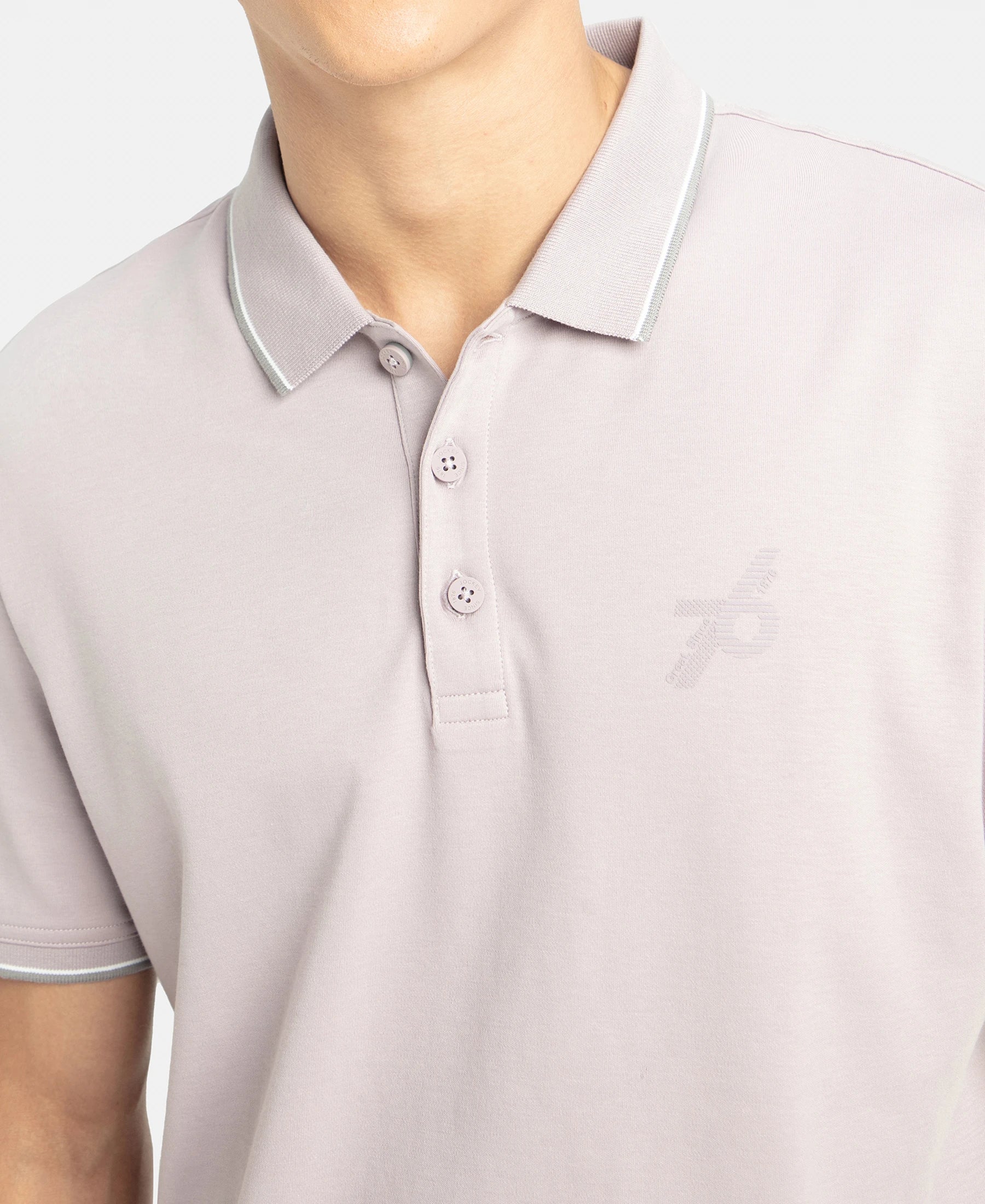 Super Combed Cotton Rich Solid Half Sleeve Polo T-Shirt - Nirvana - Image 7
