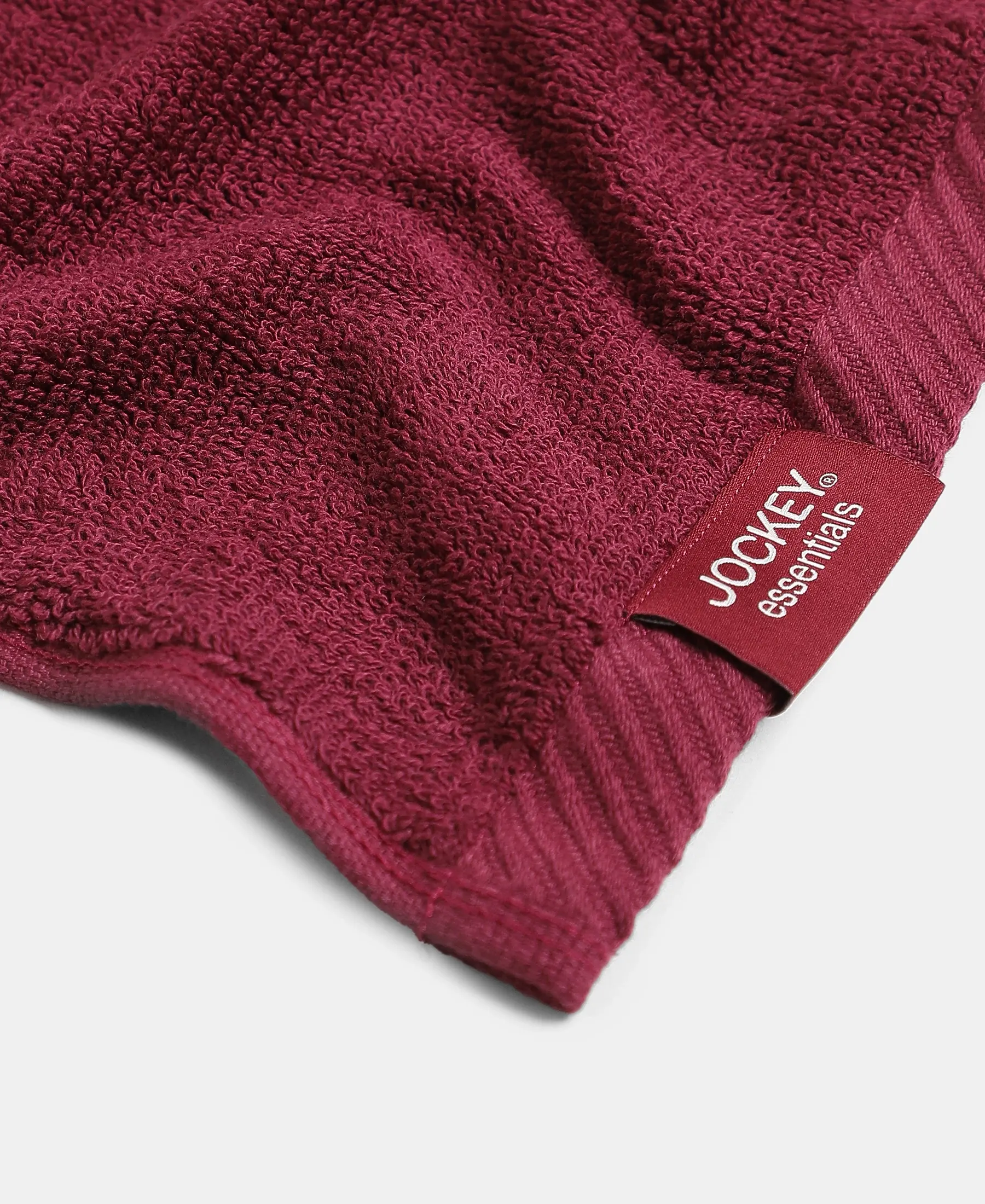 Pack of 6 Cotton Terry Ultrasoft and Durable Solid Face Towel - Grey & Burgundy - Image 6
