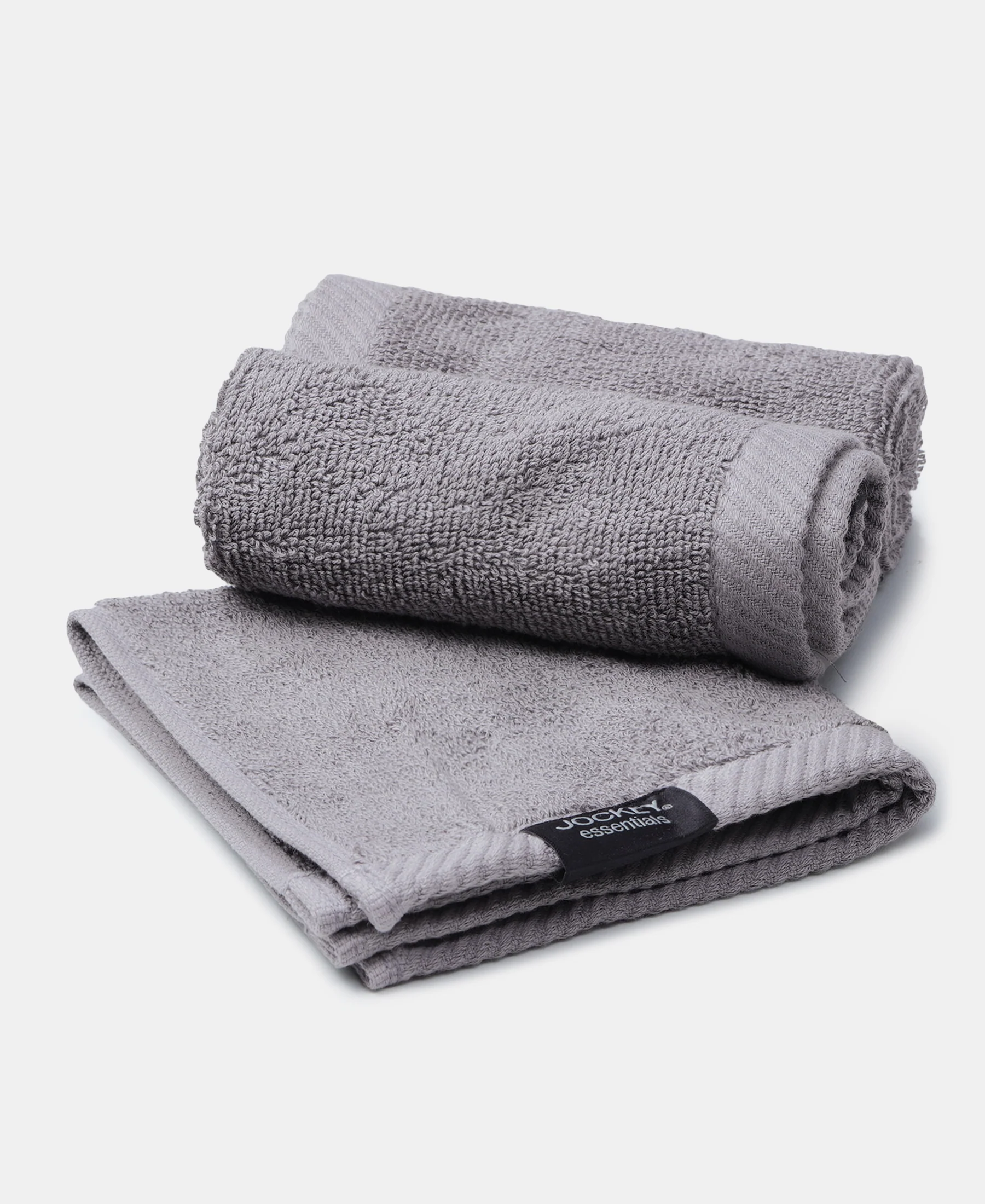 Pack of 6 Cotton Terry Ultrasoft and Durable Solid Face Towel - Grey & Camel - Image 2