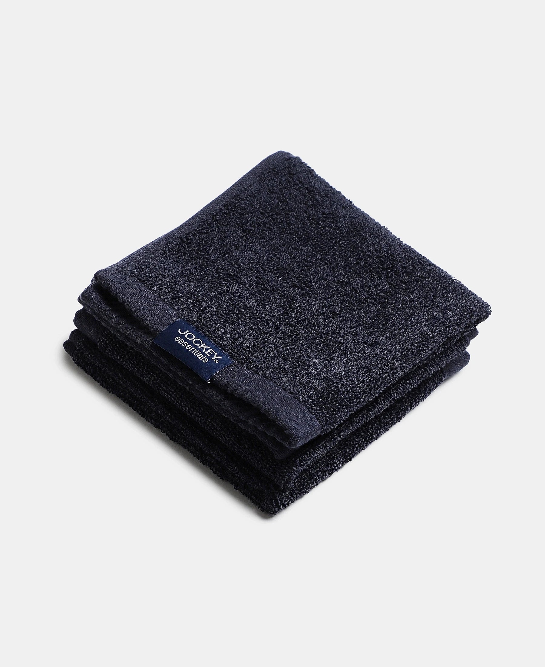 Pack of 6 Cotton Terry Ultrasoft and Durable Solid Face Towel - Navy & Camel - Image 4