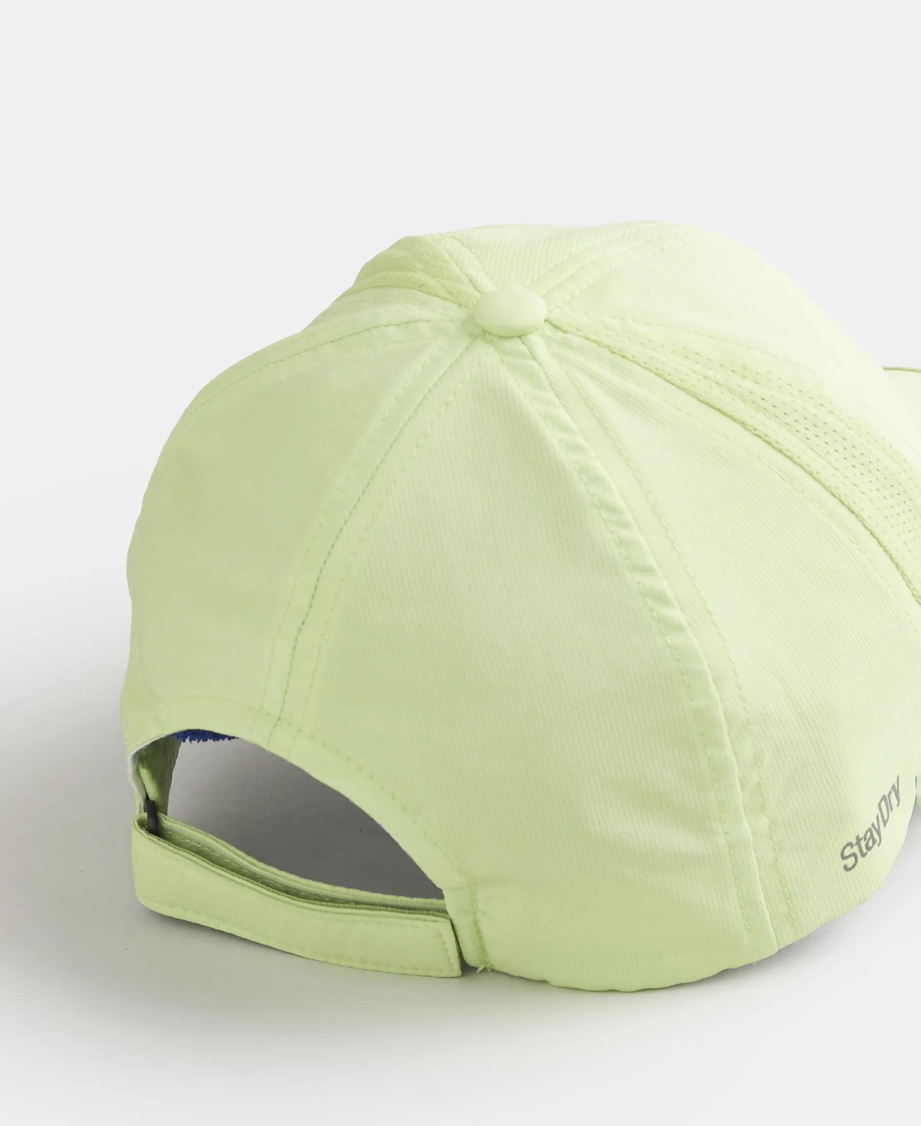 Polyester Solid Cap with Adjustable Back Closure and StayDry Technology - Green Glow - Image 3