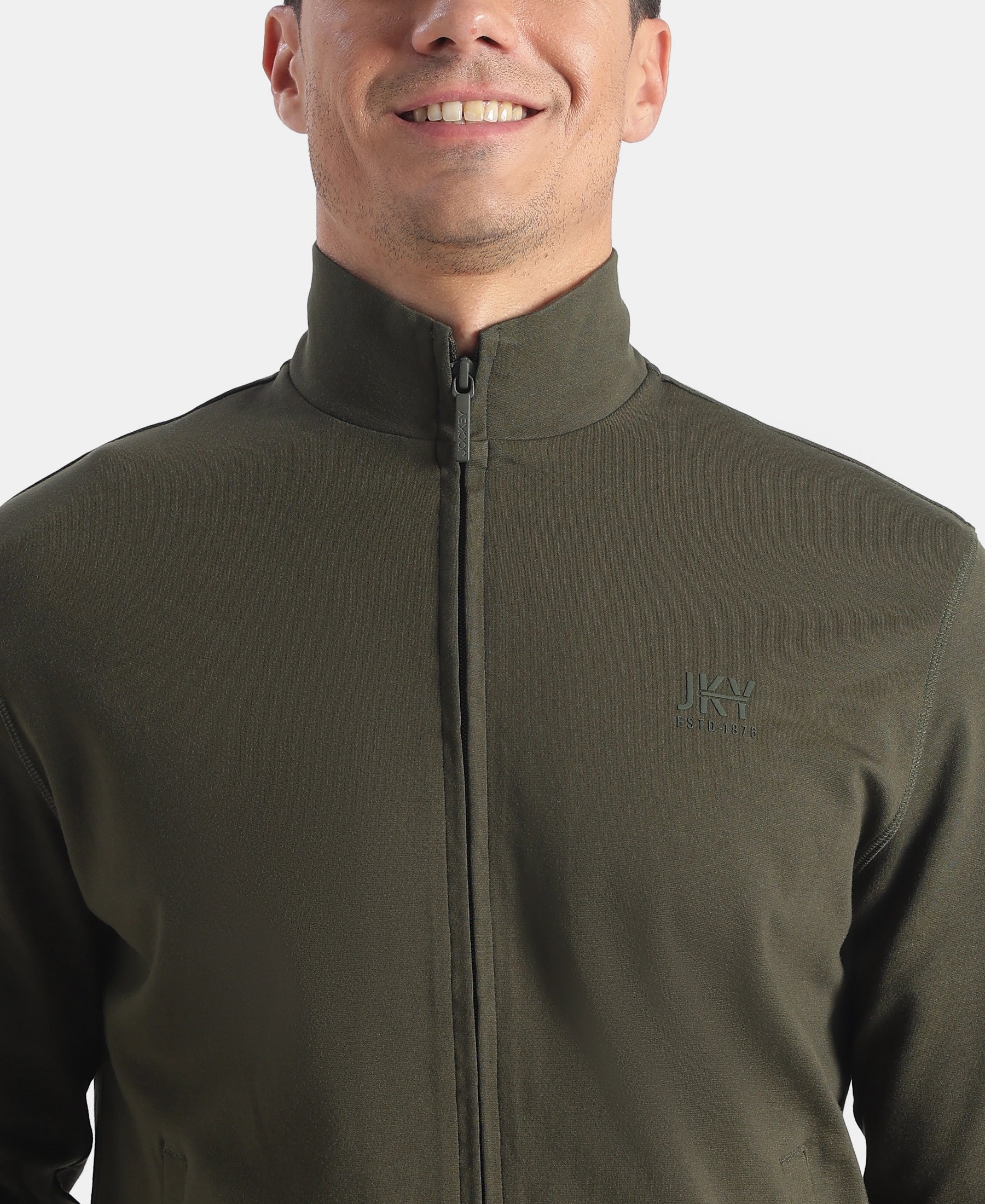 Rayon Nylon Elastane Stretch Jacket with Ribbed Cuffs - Deep Depths - Image 7