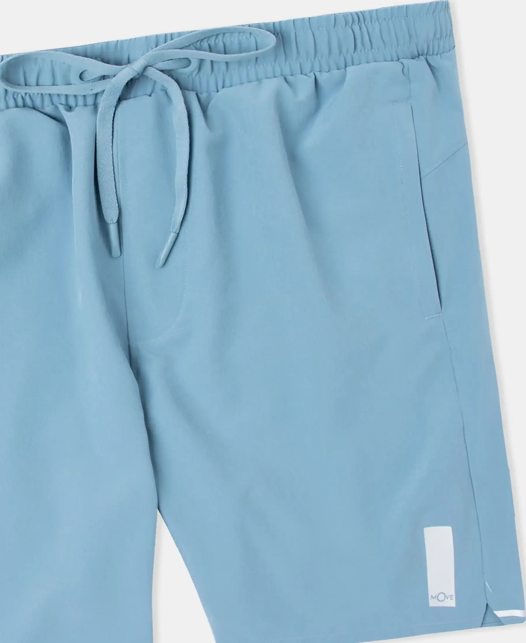 Recycled Microfiber Elastane Stretch Solid Shorts with Zipper Pockets and StayFresh Treatment - Provincial Blue - Image 11