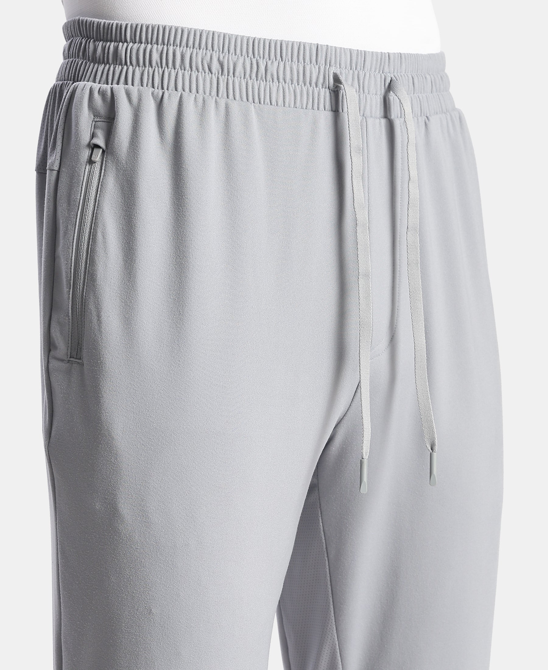 Soft Touch Microfiber Elastane Stretch Trackpant with Side Pockets and StayFresh Treatment - Weathervane - Image 10