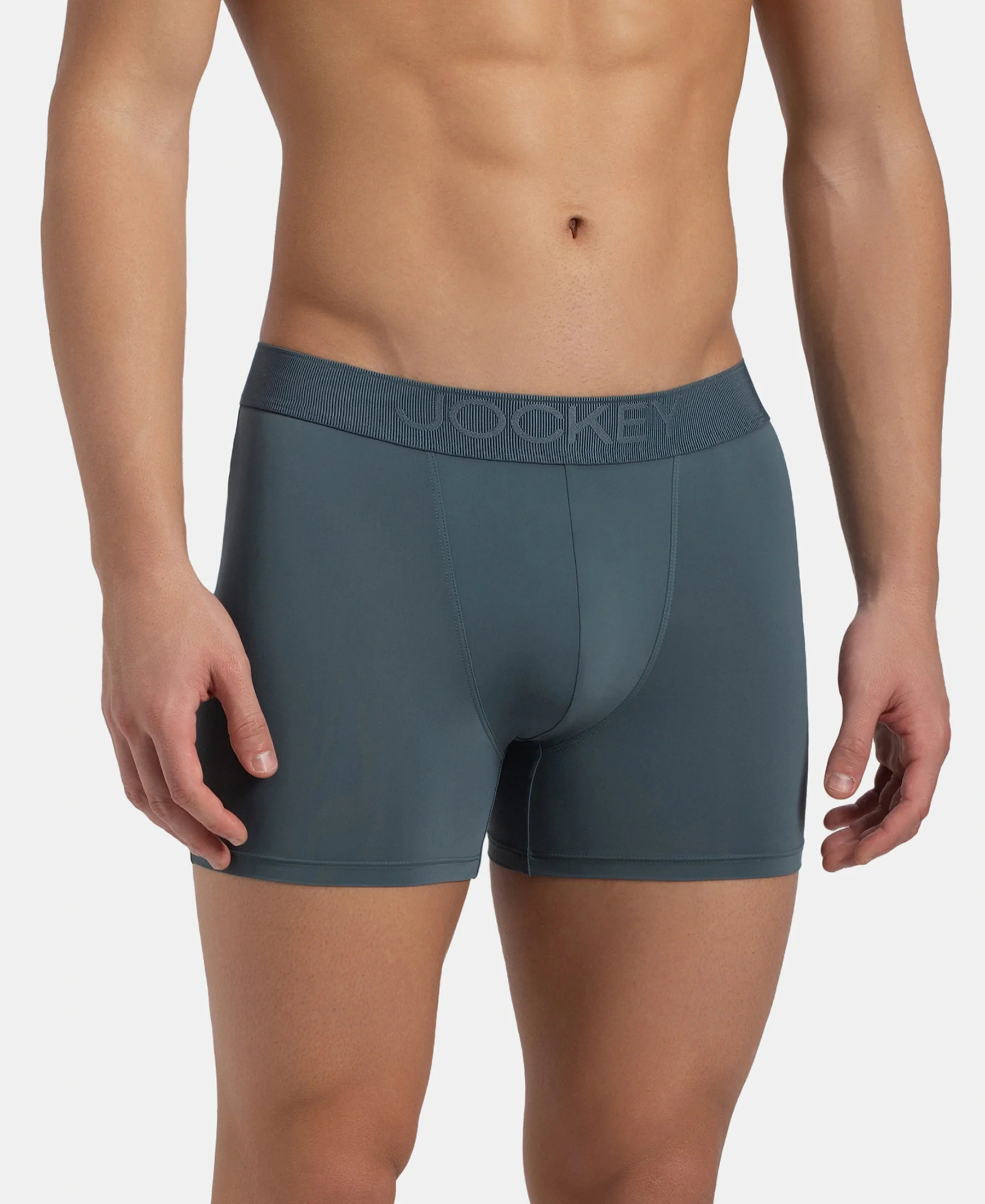 Soft Touch Recycled Microfiber Elastane Stretch Trunk with Ultrasoft Waistband - Stormy Weather - Image 2