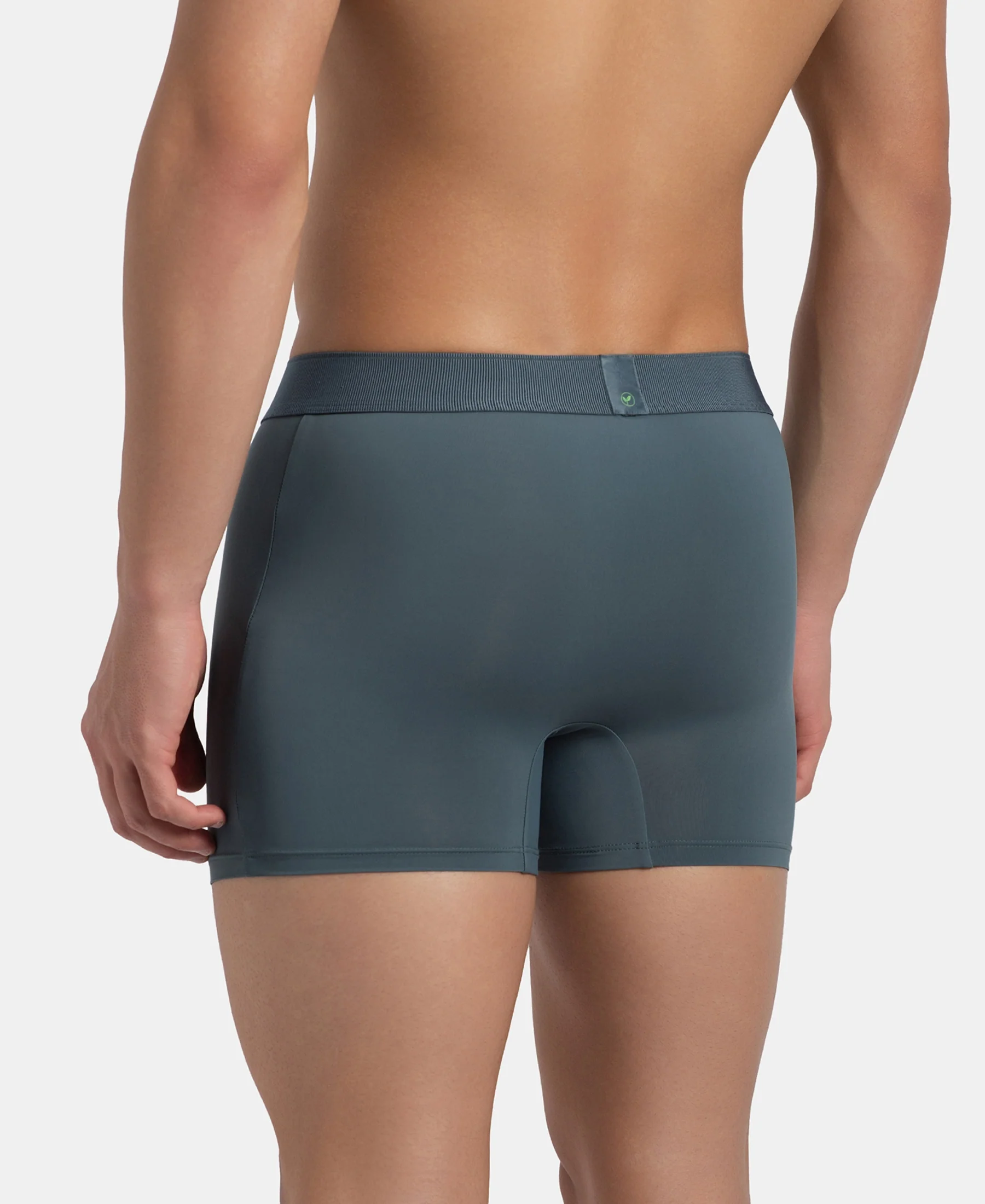 Soft Touch Recycled Microfiber Elastane Stretch Trunk with Ultrasoft Waistband - Stormy Weather - Image 3