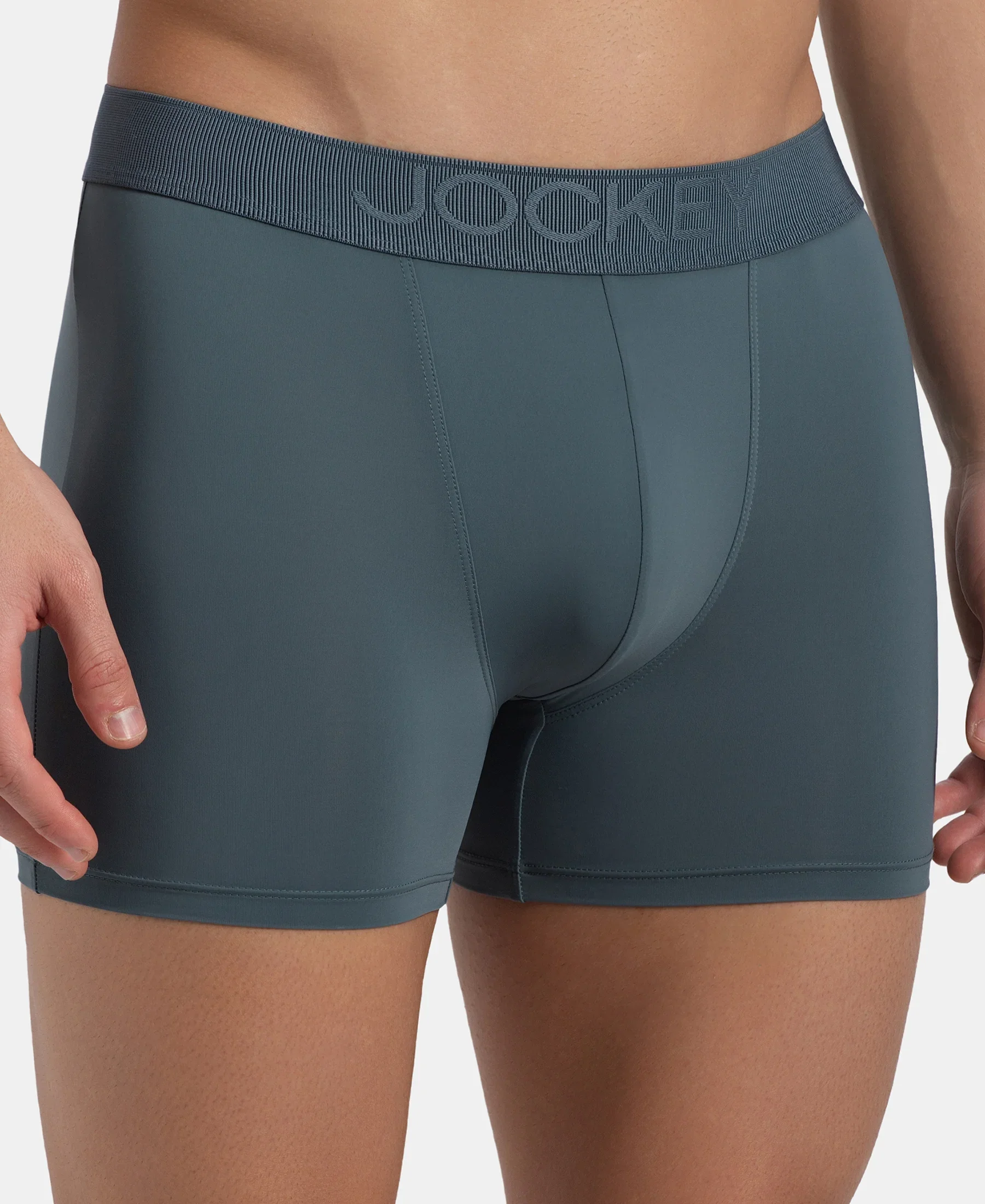 Soft Touch Recycled Microfiber Elastane Stretch Trunk with Ultrasoft Waistband - Stormy Weather - Image 7