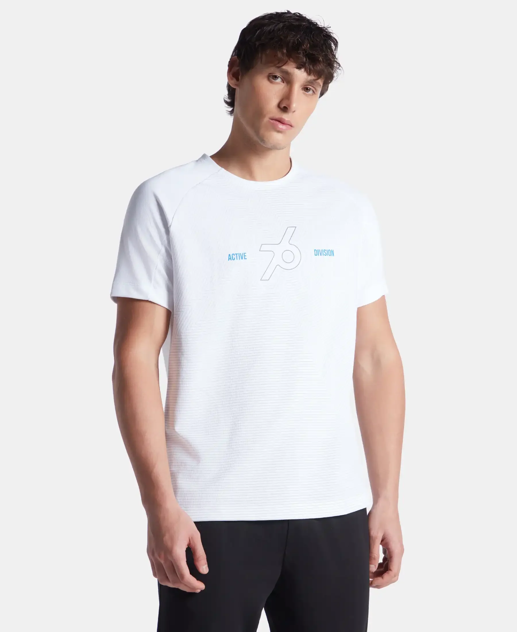 Super Combed Cotton Blend Graphic Printed Round Neck Half Sleeve T-Shirt with Stay Fresh Treatment - White New - Image 2