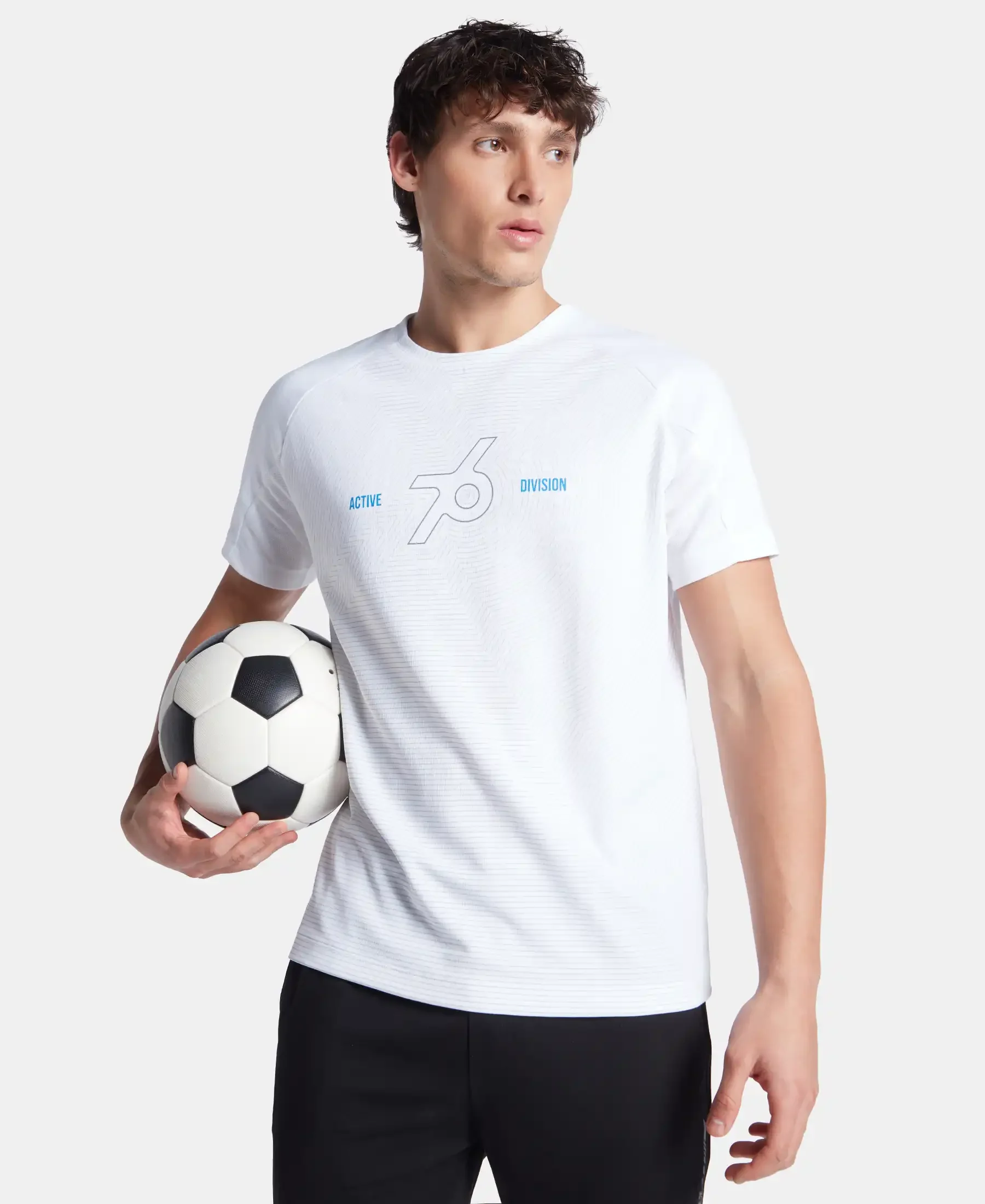Super Combed Cotton Blend Graphic Printed Round Neck Half Sleeve T-Shirt with Stay Fresh Treatment - White New - Image 5