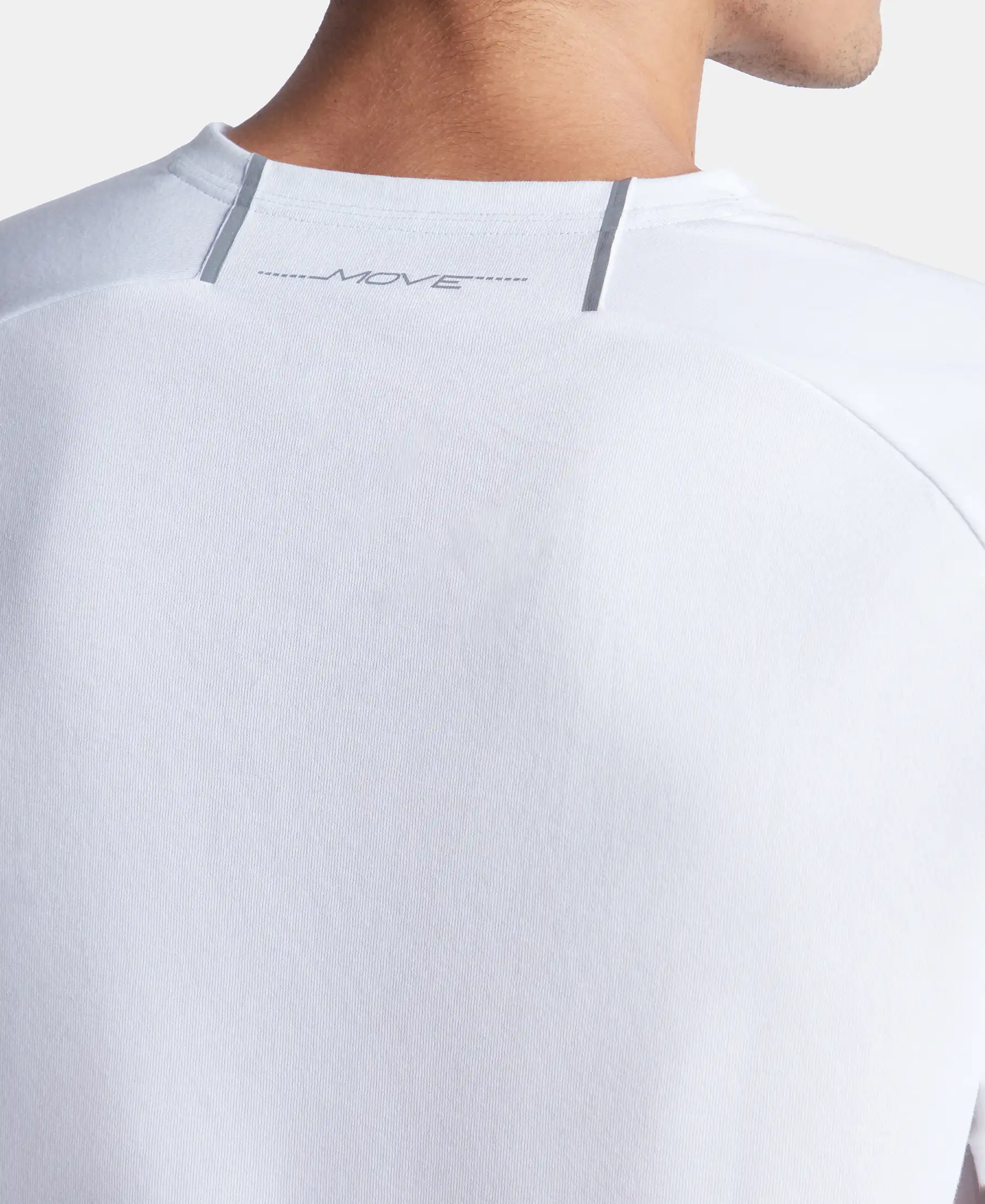 Super Combed Cotton Blend Graphic Printed Round Neck Half Sleeve T-Shirt with Stay Fresh Treatment - White New - Image 8