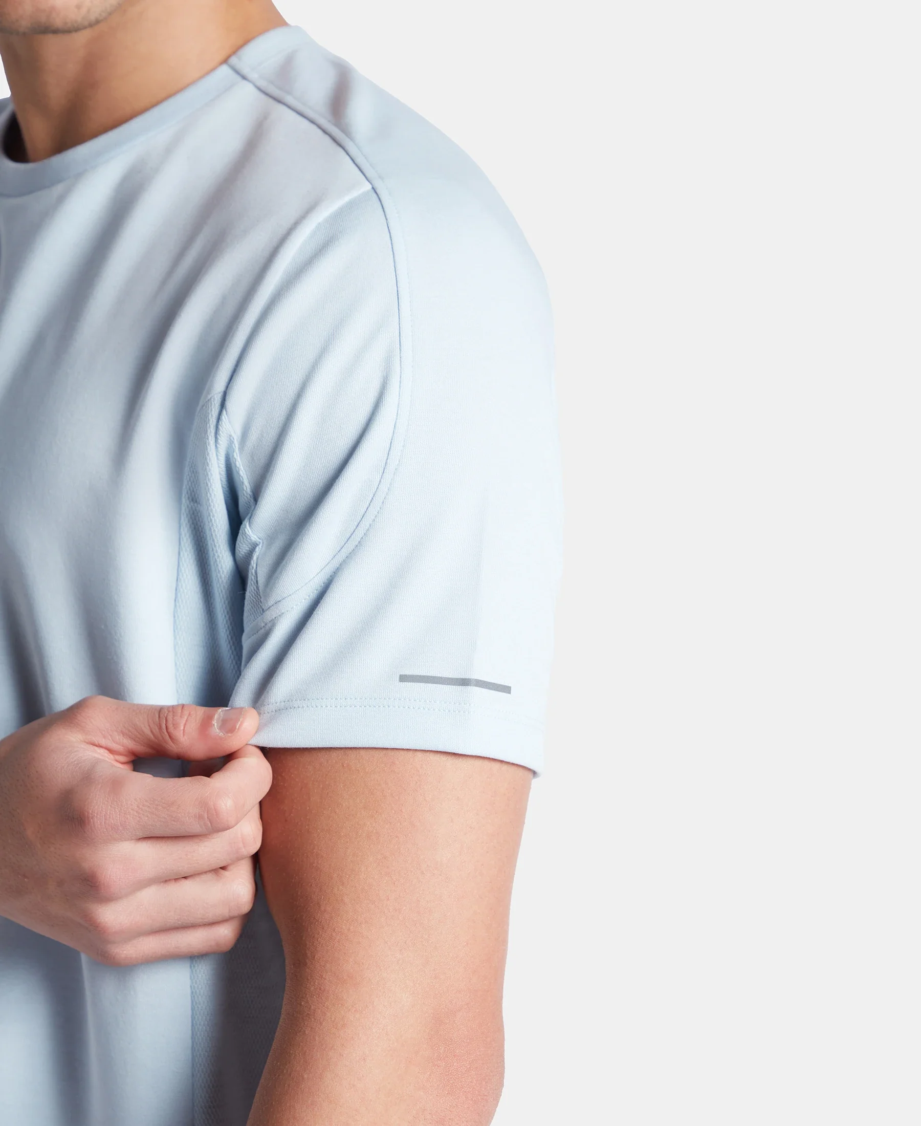 Super Combed Cotton Blend Solid Round Neck Half Sleeve T-Shirt with Breathable Mesh - Skyway - Image 7