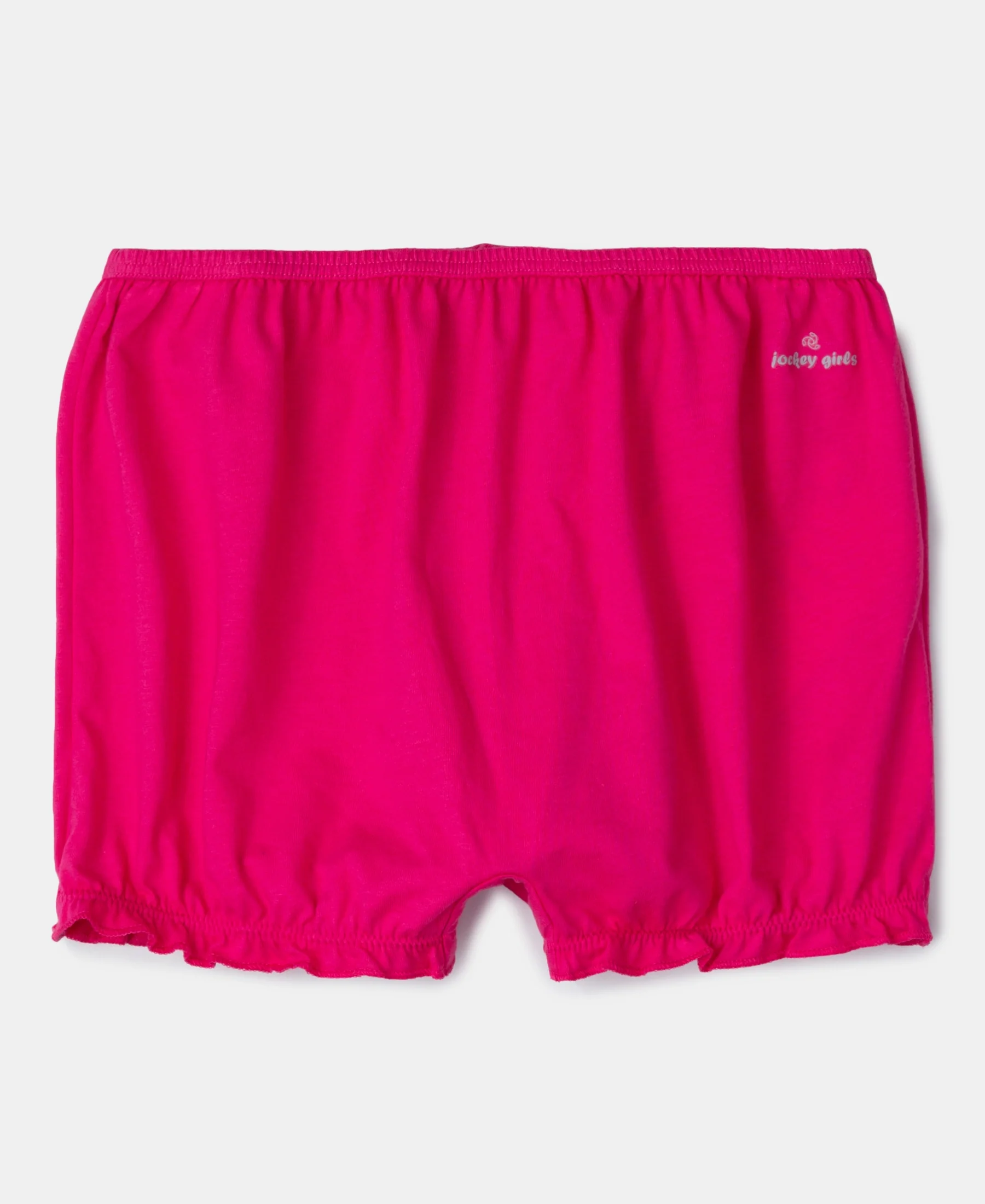 Super Combed Cotton Bloomers with Ultrasoft Waistband - Beetroot Pink & Lavendula (Pack of 2) - Image 4
