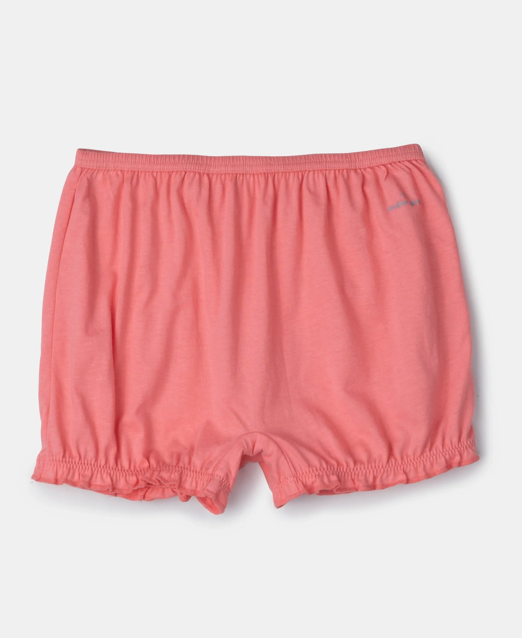 Super Combed Cotton Bloomers with Ultrasoft Waistband - Salmon Rose & Angel Blue (Pack of 2) - Image 2