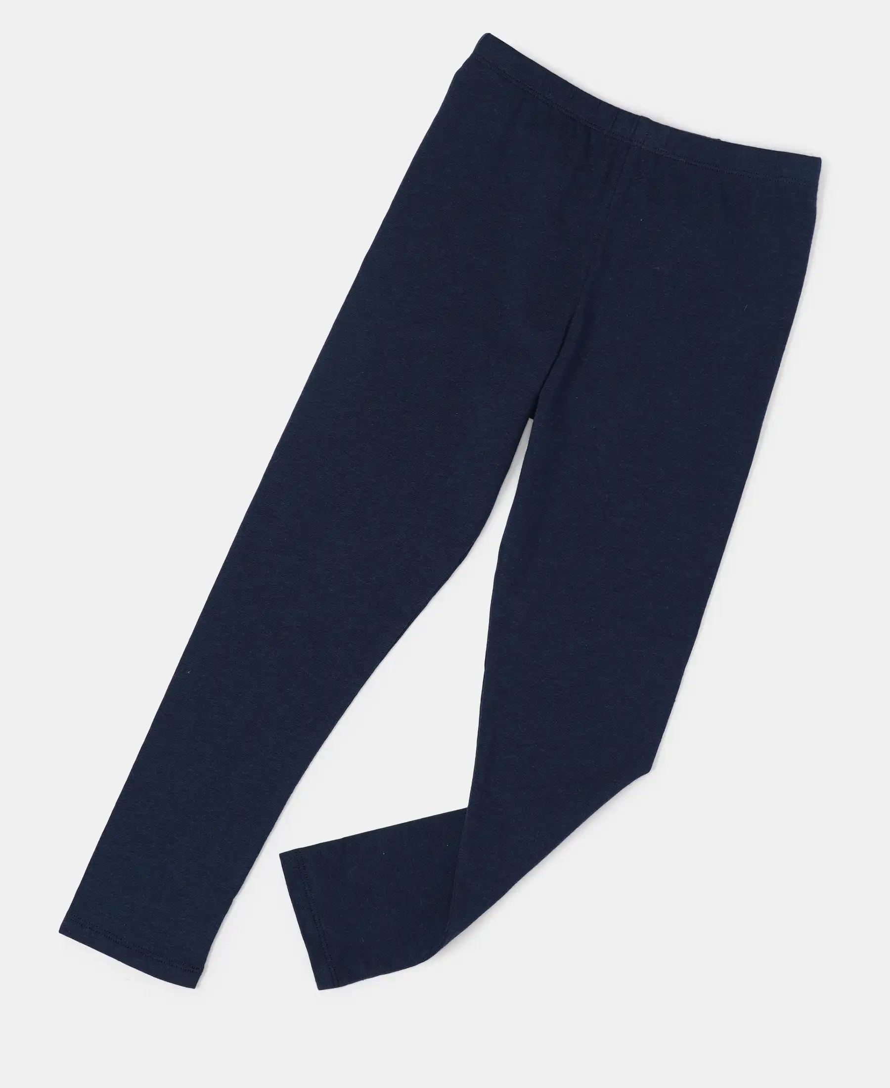 Girl's Super Combed Cotton Elastane Stretch Leggings - Assorted - Image 10