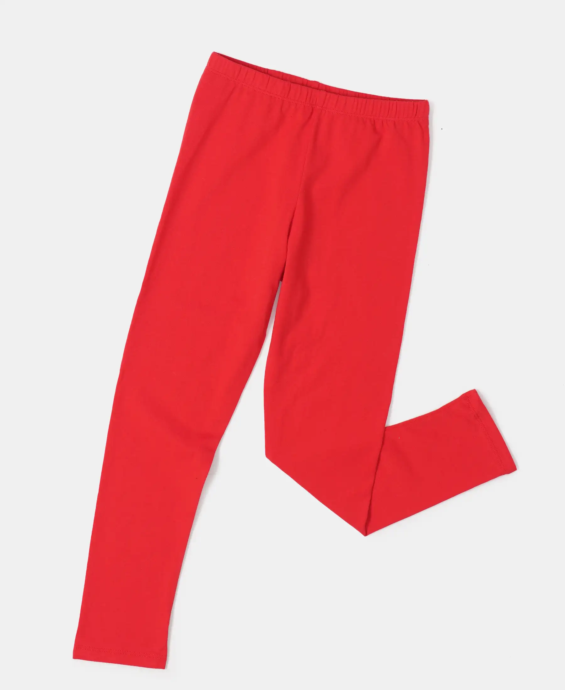 Girl's Super Combed Cotton Elastane Stretch Leggings - Assorted - Image 14