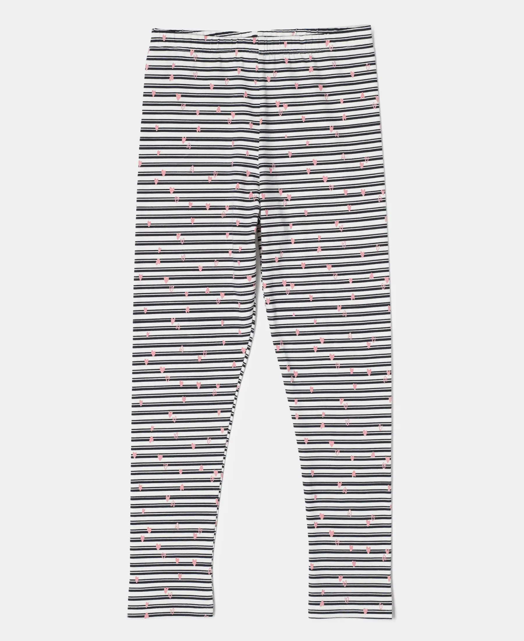 Girl's Super Combed Cotton Elastane Stretch Leggings - Gardenia Print