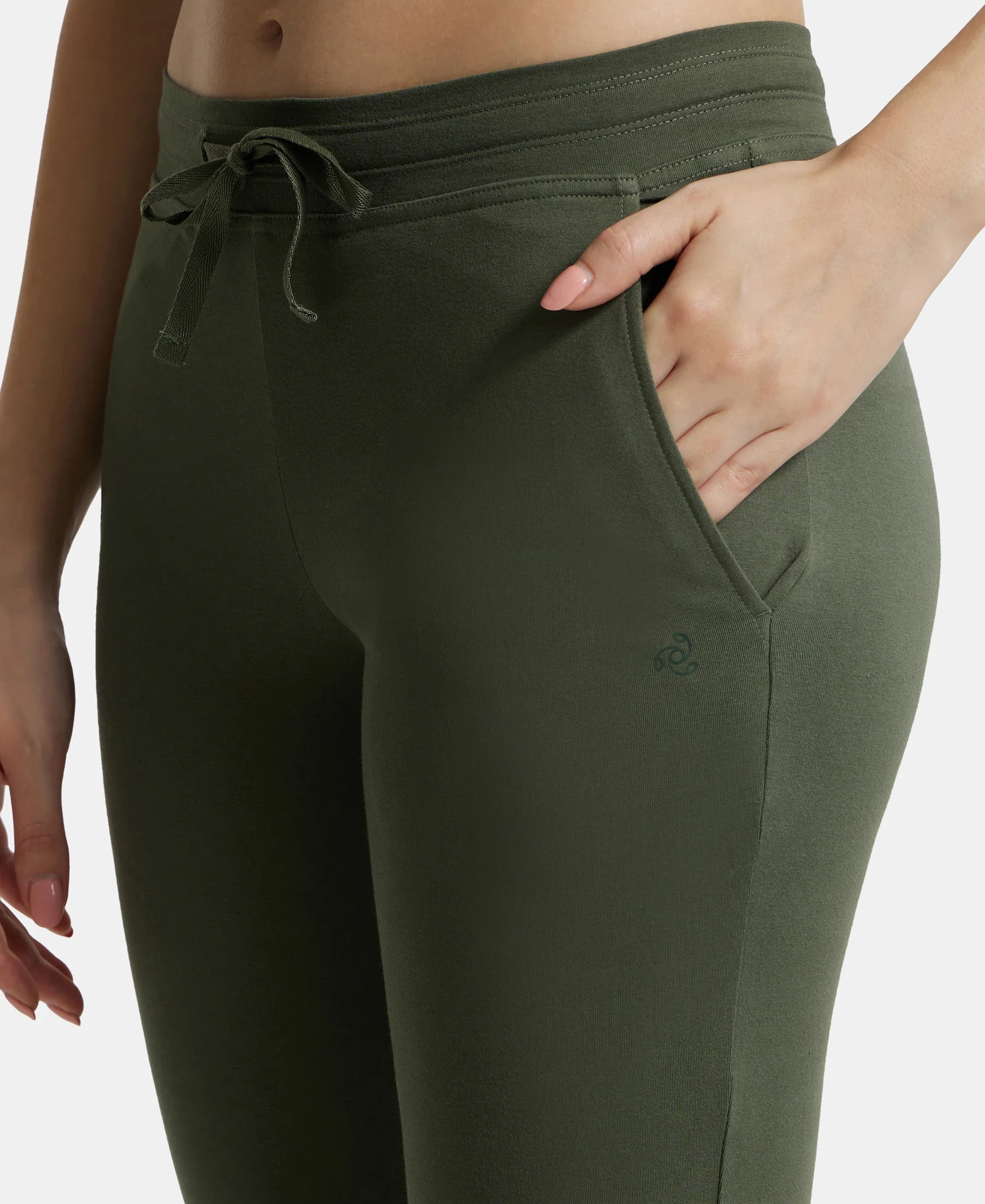 Super Combed Cotton Elastane Stretch Slim Fit Trackpants With Side Pockets - Beetle - Image 7