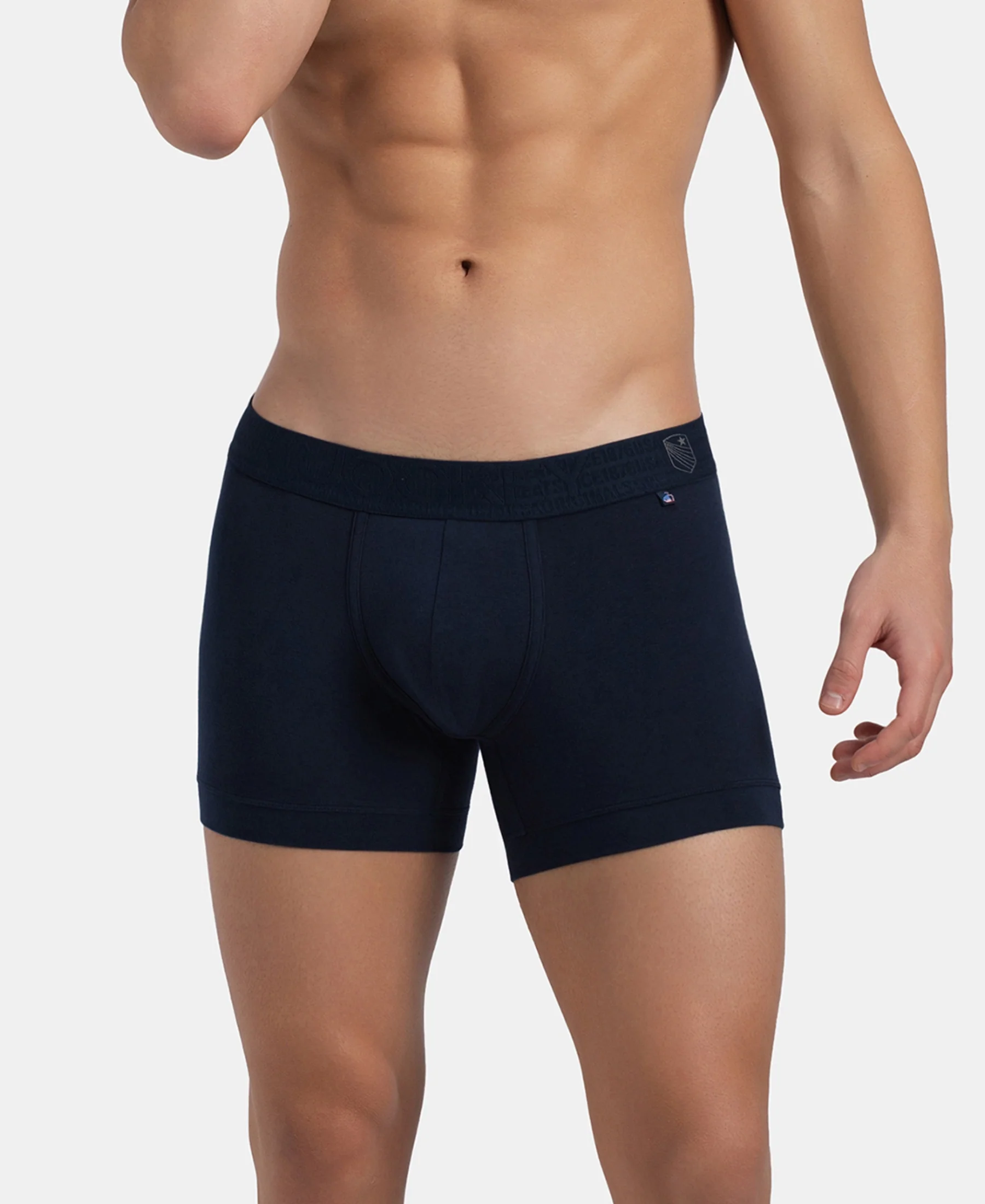 Super Combed Cotton Elastane Stretch Solid Trunk with Ultrasoft Waistband - Navy - Image 5