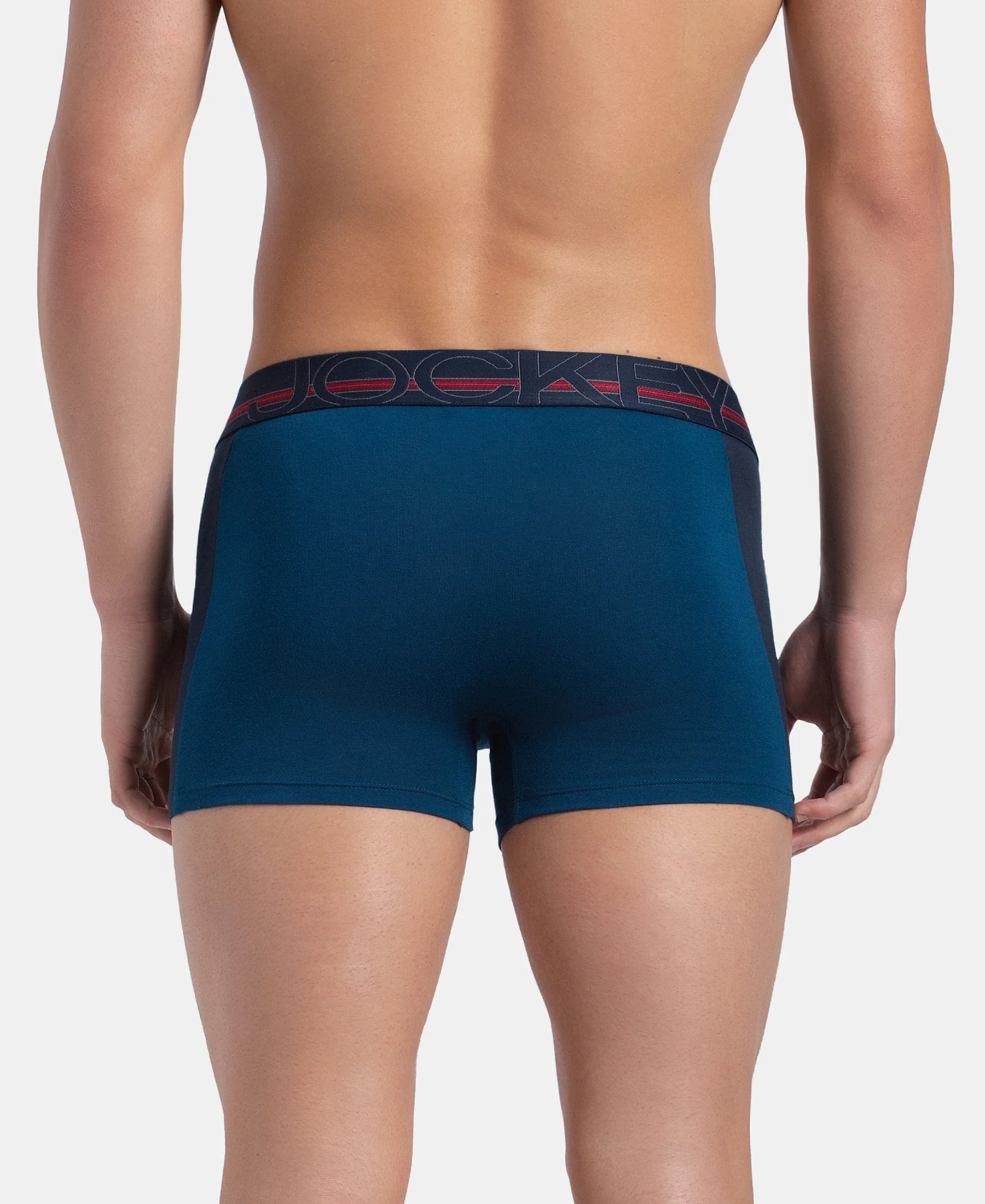 Super Combed Cotton Elastane Stretch Solid Trunk with Ultrasoft Waistband - Poseidon - Image 3