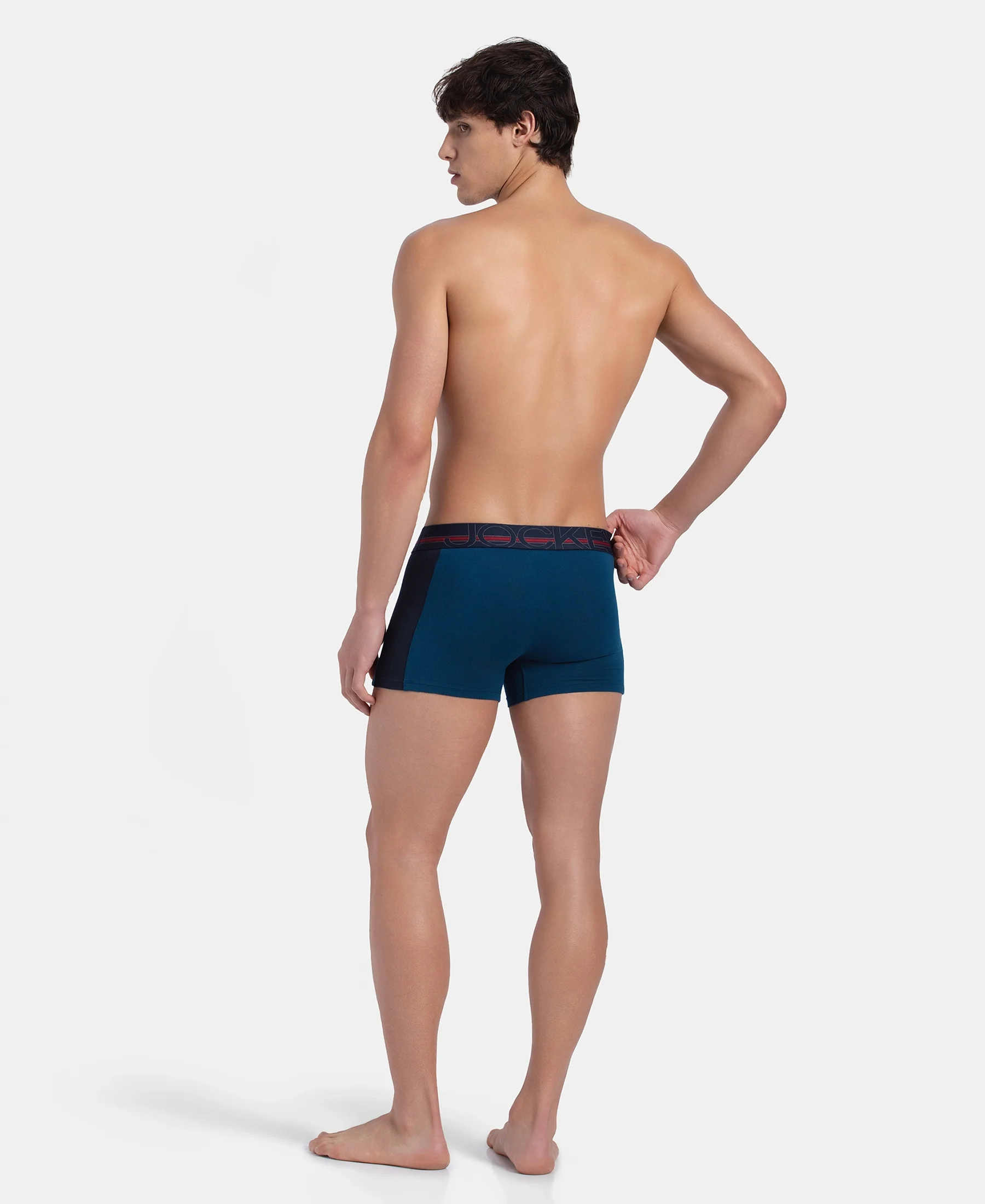 Super Combed Cotton Elastane Stretch Solid Trunk with Ultrasoft Waistband - Poseidon - Image 6