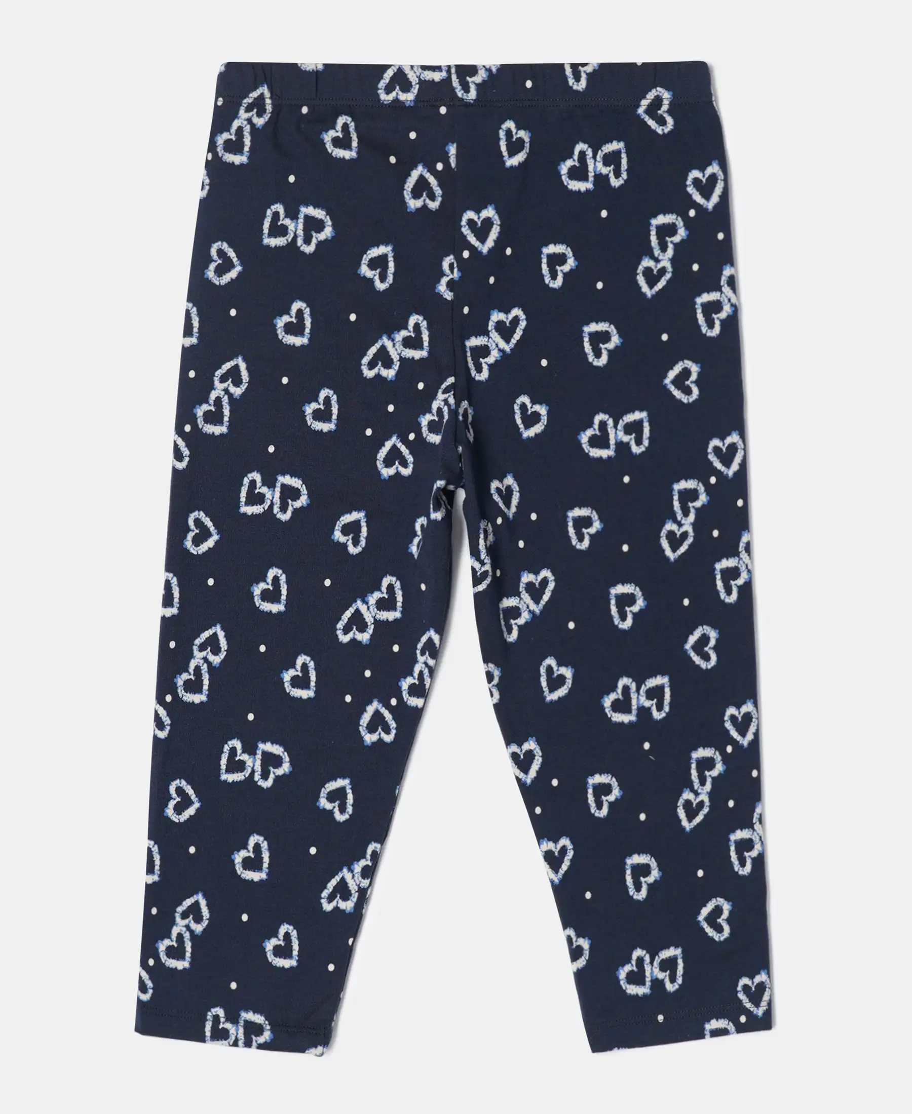 Girl's Super Combed Cotton Elastane Stretch Capri - Prints - Image 2