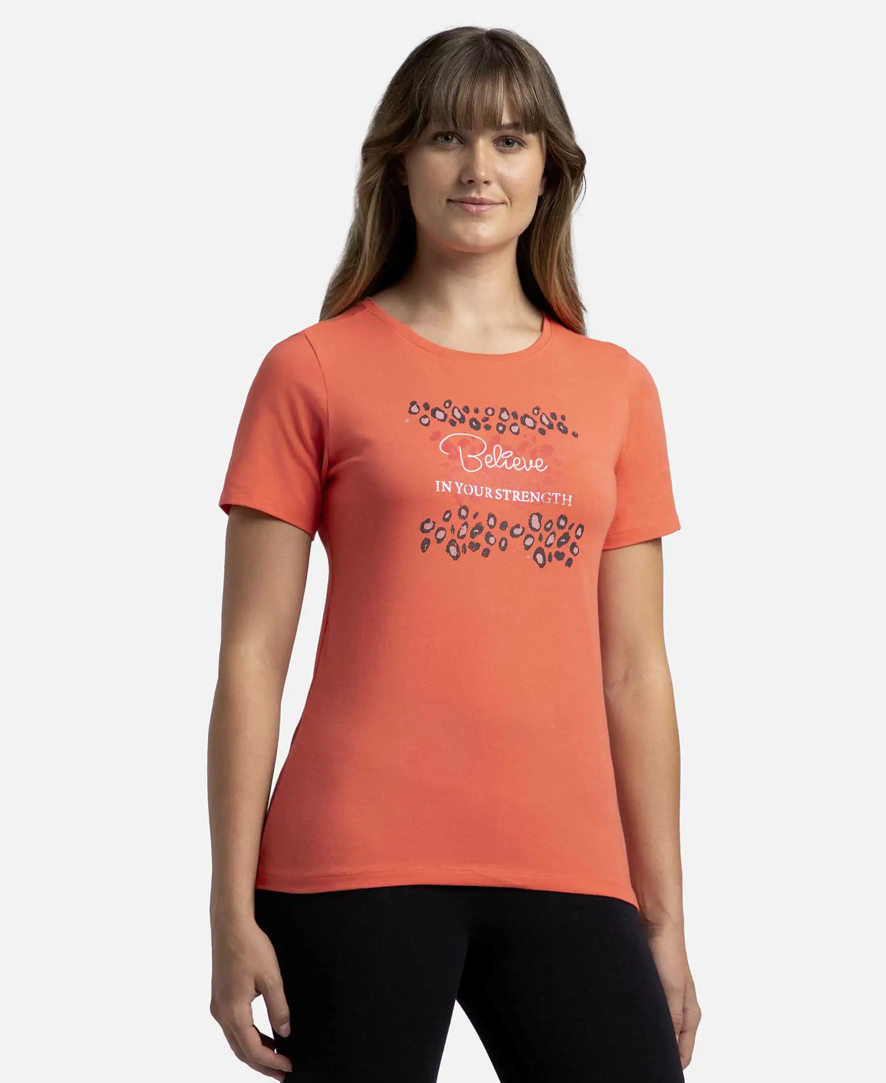 Super Combed Cotton Elastane Stretch Regular Fit Graphic Printed Round Neck Half Sleeve T-Shirt - Dubarry print050 - Image 2
