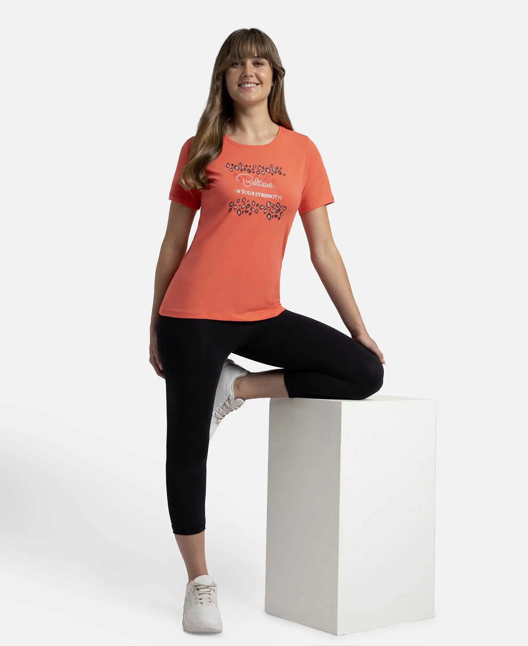 Super Combed Cotton Elastane Stretch Regular Fit Graphic Printed Round Neck Half Sleeve T-Shirt - Dubarry print050 - Image 6