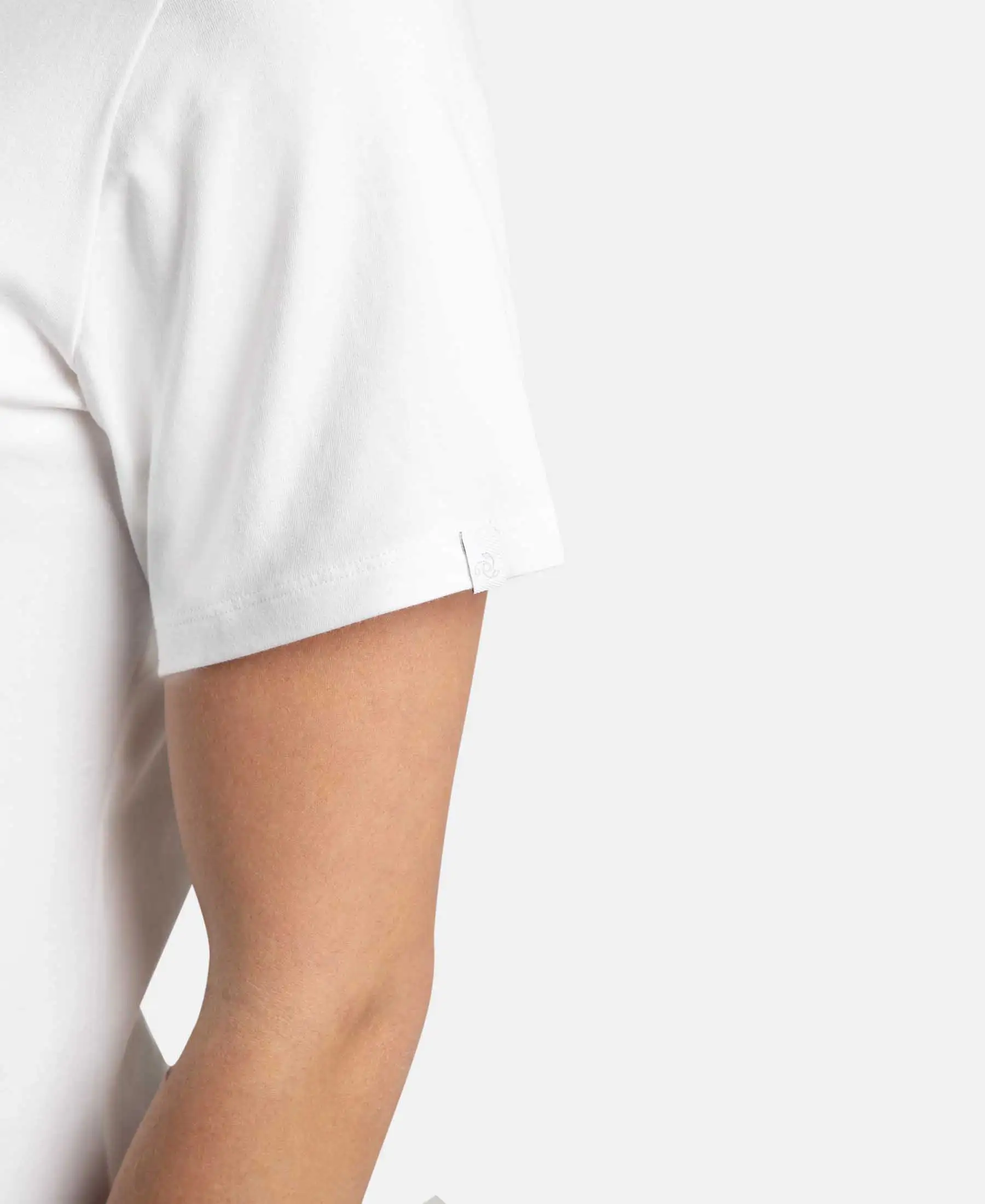 Super Combed Cotton Elastane Stretch Regular Fit Graphic Printed Round Neck Half Sleeve T-Shirt  - White - Image 8