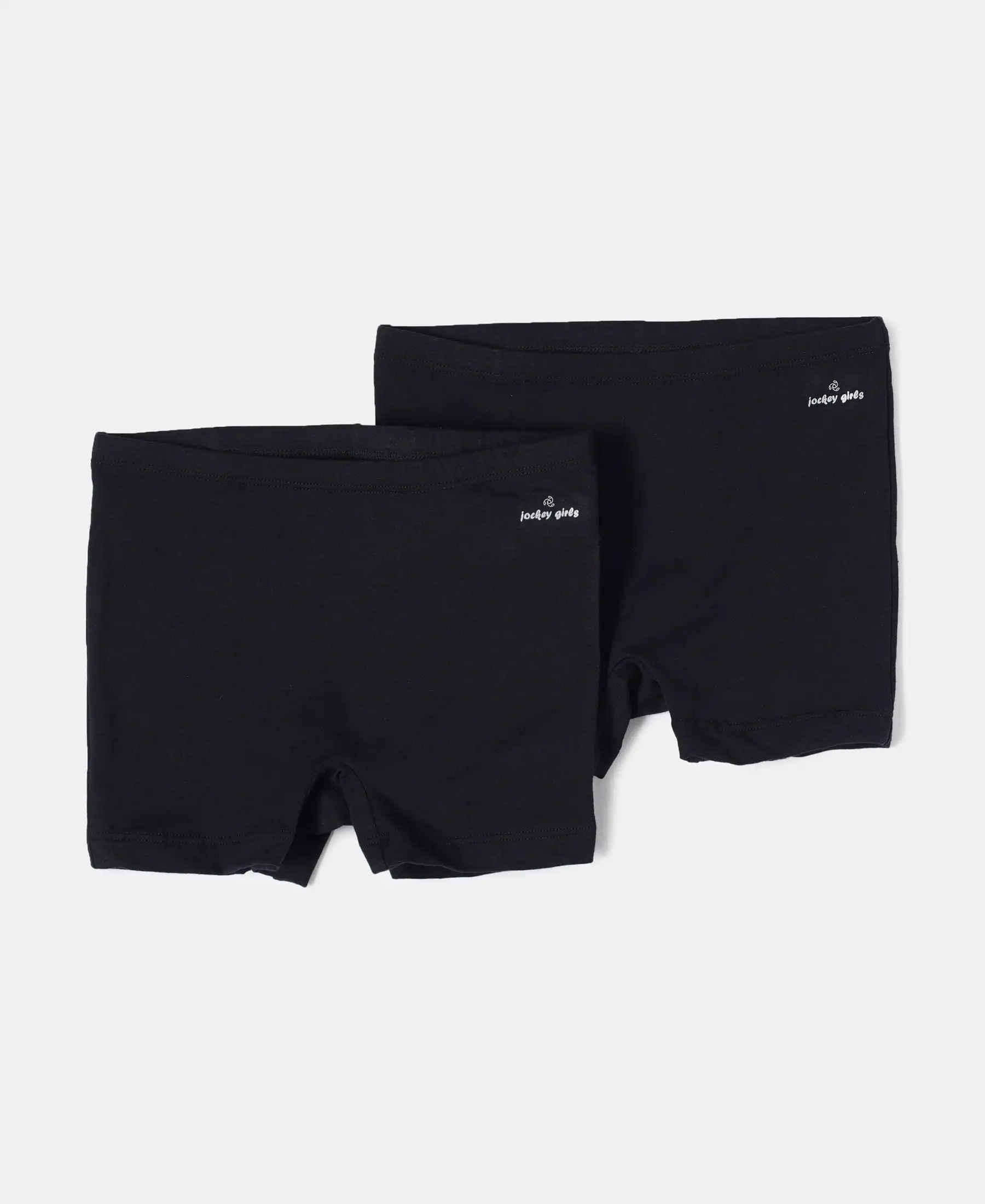 Super Combed Cotton Elastane Stretch Shorties with Ultrasoft Waistband - Black (Pack of 2) - Image 5