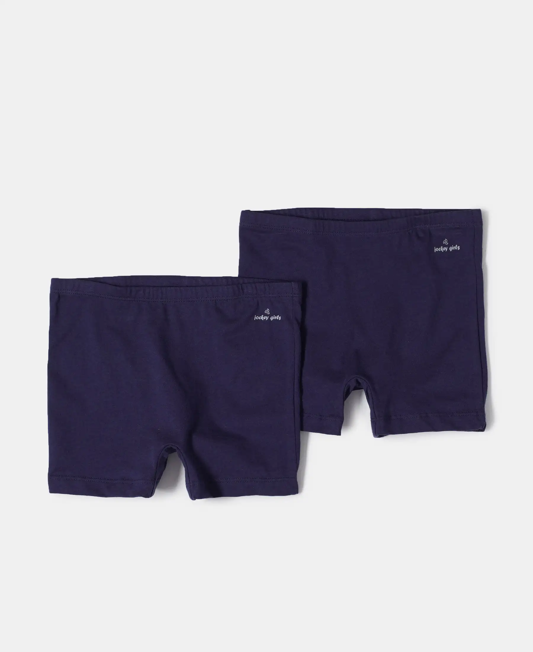 Super Combed Cotton Elastane Stretch Shorties with Ultrasoft Waistband - Classic Navy (Pack of 2)