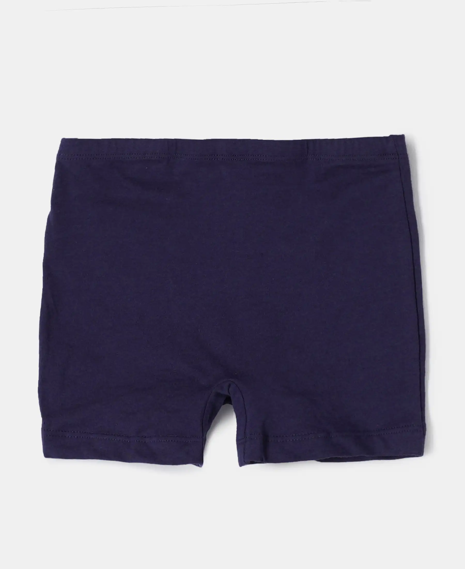 Super Combed Cotton Elastane Stretch Shorties with Ultrasoft Waistband - Classic Navy (Pack of 2) - Image 3