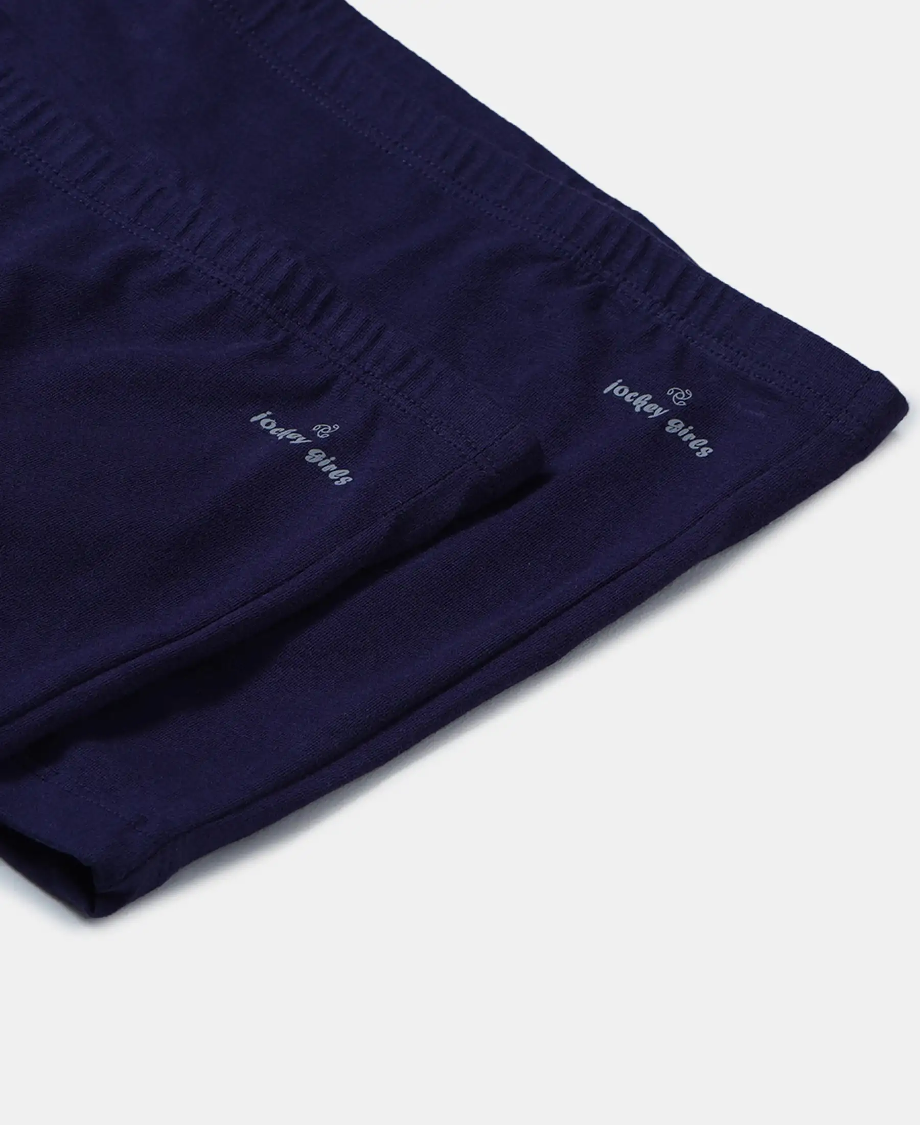 Super Combed Cotton Elastane Stretch Shorties with Ultrasoft Waistband - Classic Navy (Pack of 2) - Image 4