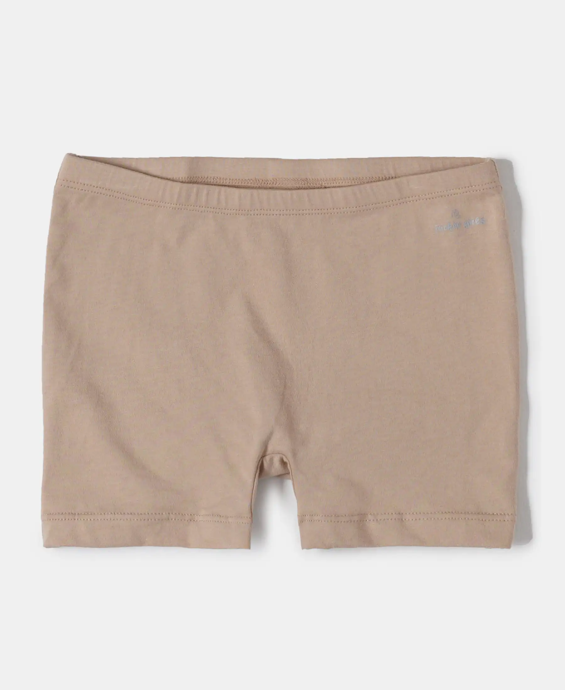 Super Combed Cotton Elastane Stretch Shorties with Ultrasoft Waistband - Skin (Pack of 2) - Image 2