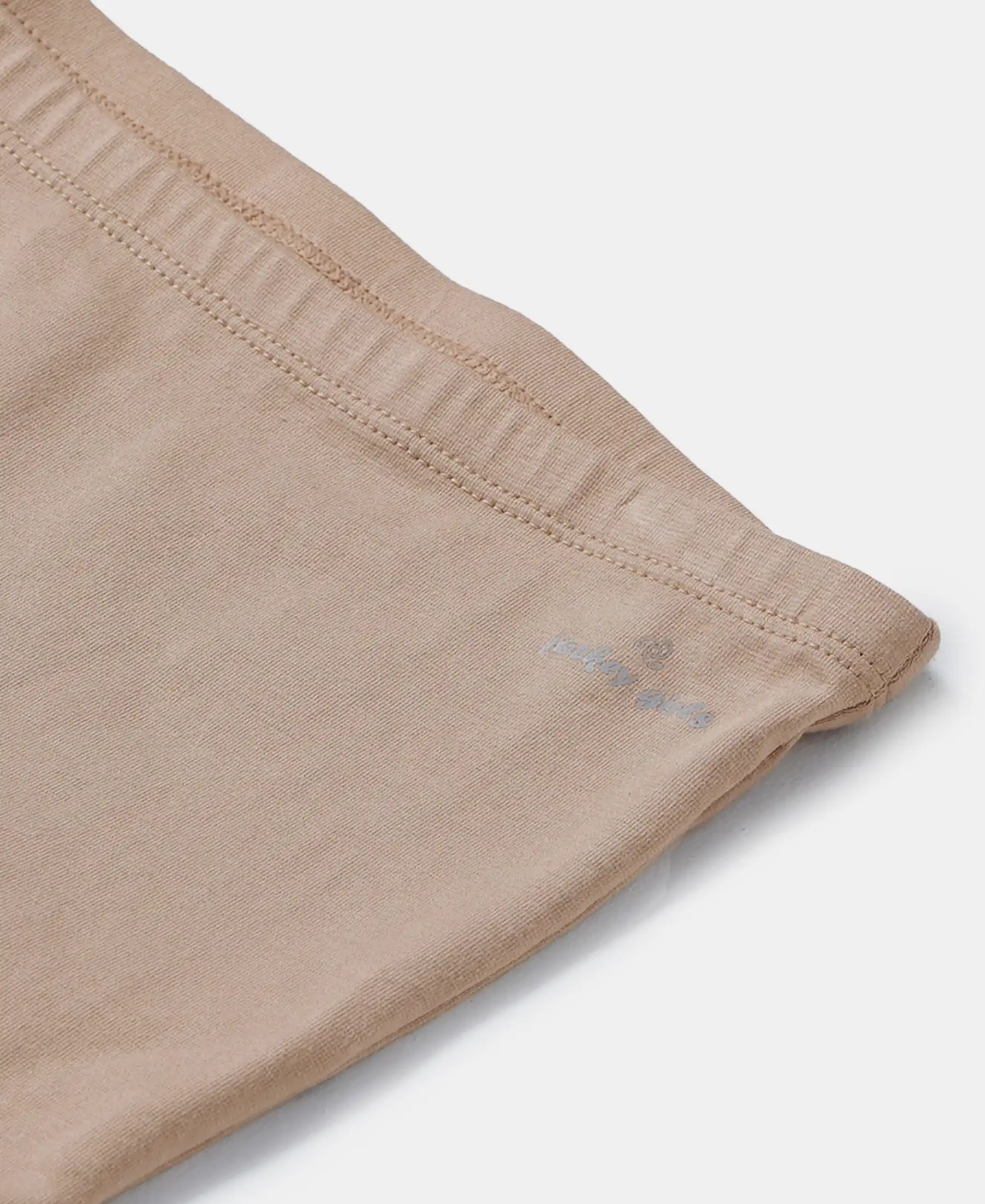 Super Combed Cotton Elastane Stretch Shorties with Ultrasoft Waistband - Skin (Pack of 2) - Image 4