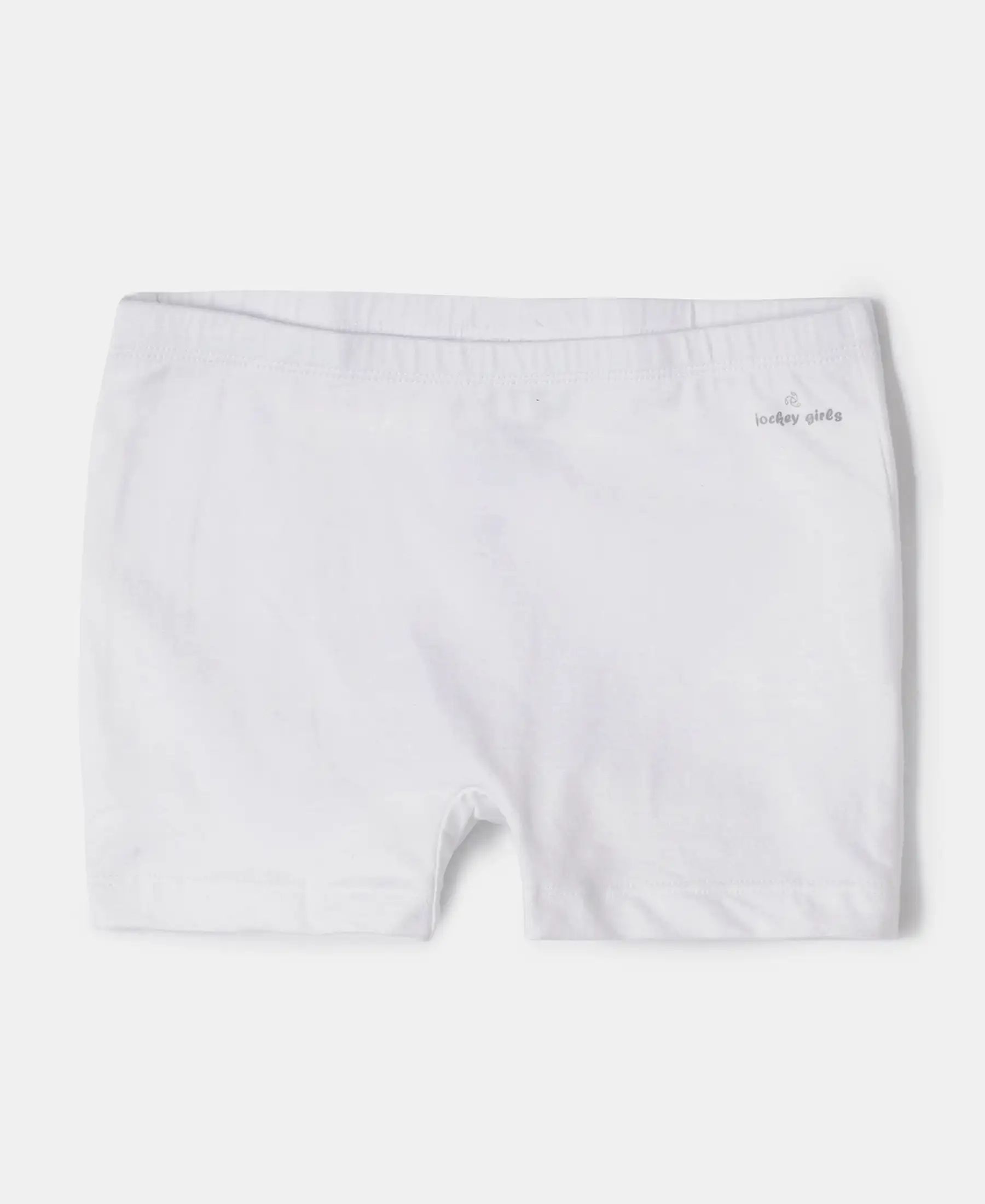 Super Combed Cotton Elastane Stretch Shorties with Ultrasoft Waistband - White (Pack of 2) - Image 2