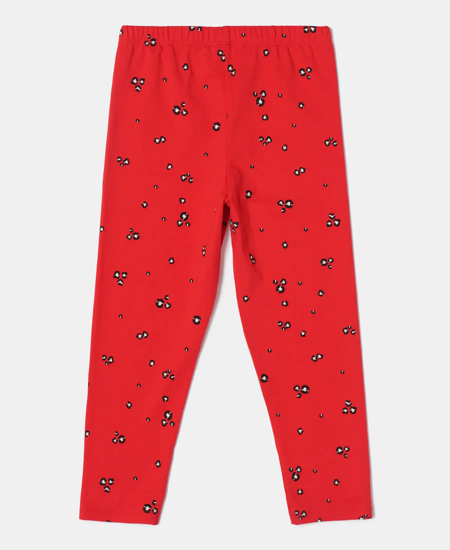Girl's Super Combed Cotton Elastane Stretch Three Quarter Leggings - Assorted - Image 2
