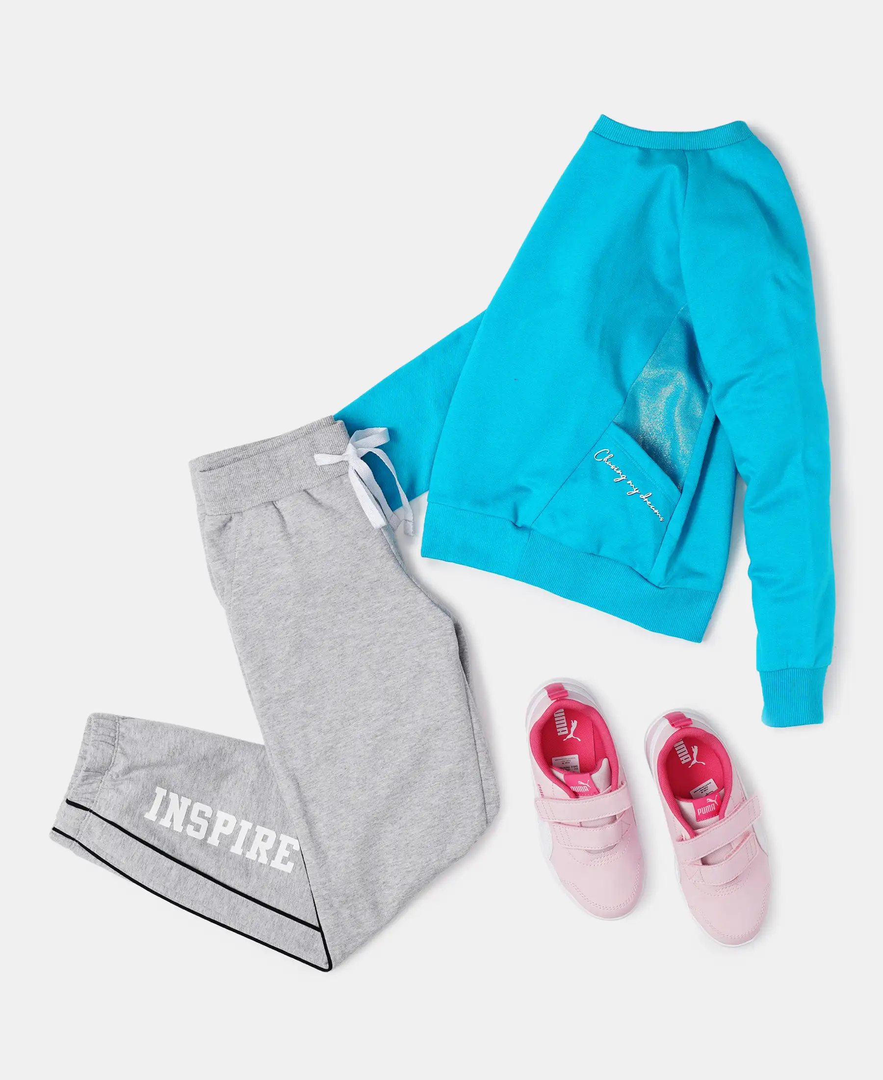 Girl's Super Combed Cotton French Terry Graphic Printed Sweatshirt - Sky Dive - Image 6