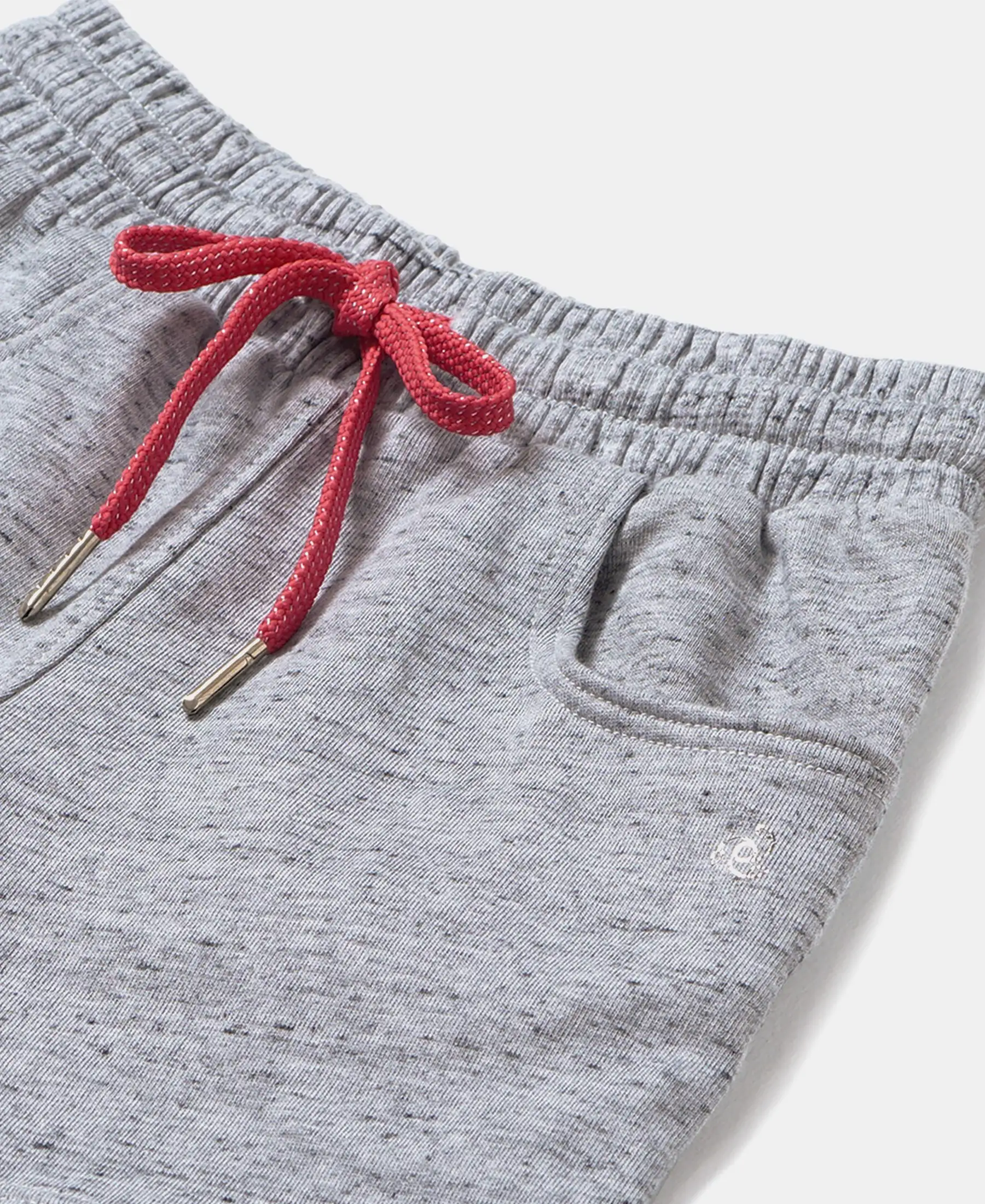 Girl's Super Combed Cotton French Terry Solid Shorts - Grey Snow Melange - Image 3