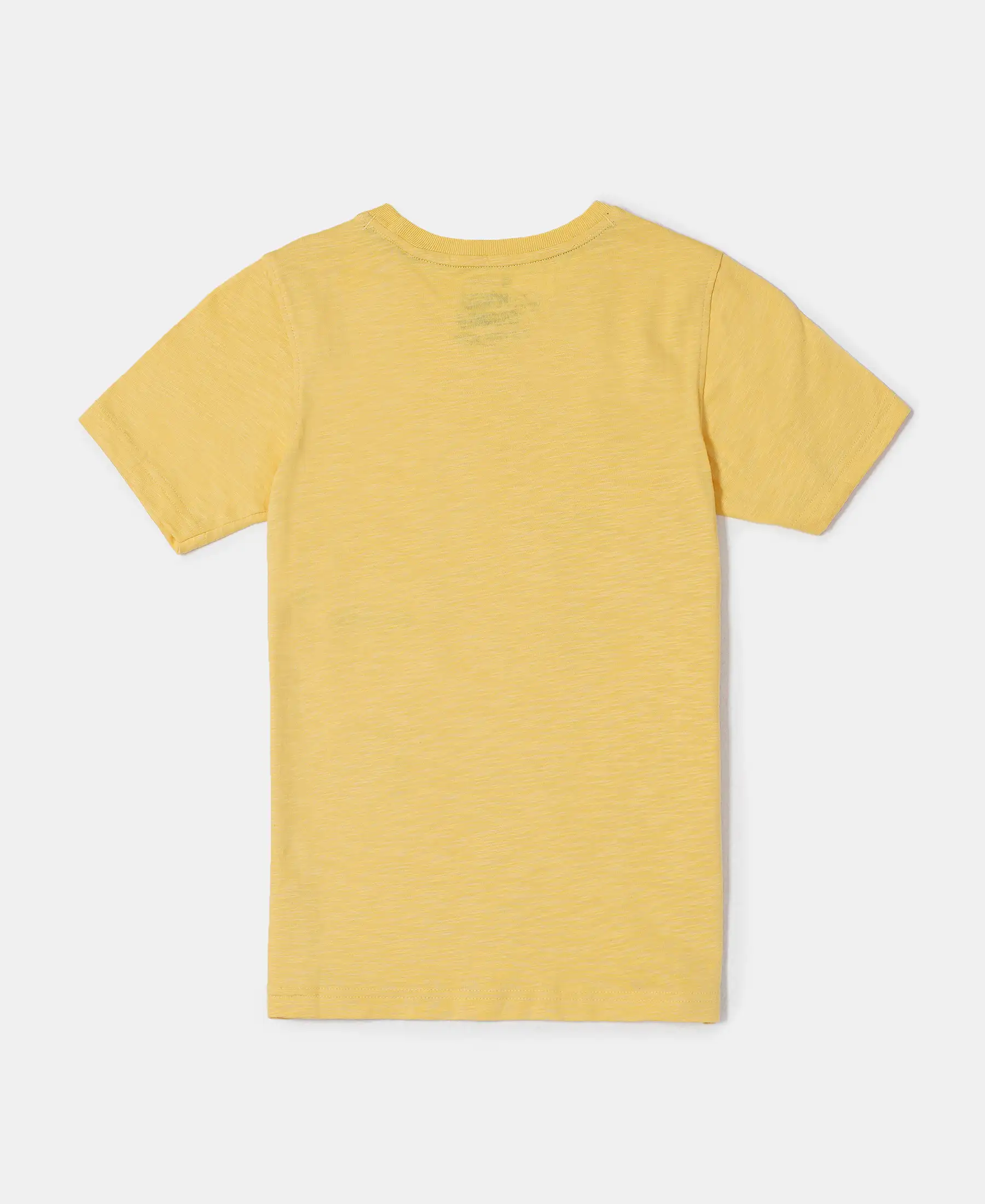 Boy's Super Combed Cotton Graphic Printed Half Sleeve T-Shirt - Corn Silk Printed - Image 2