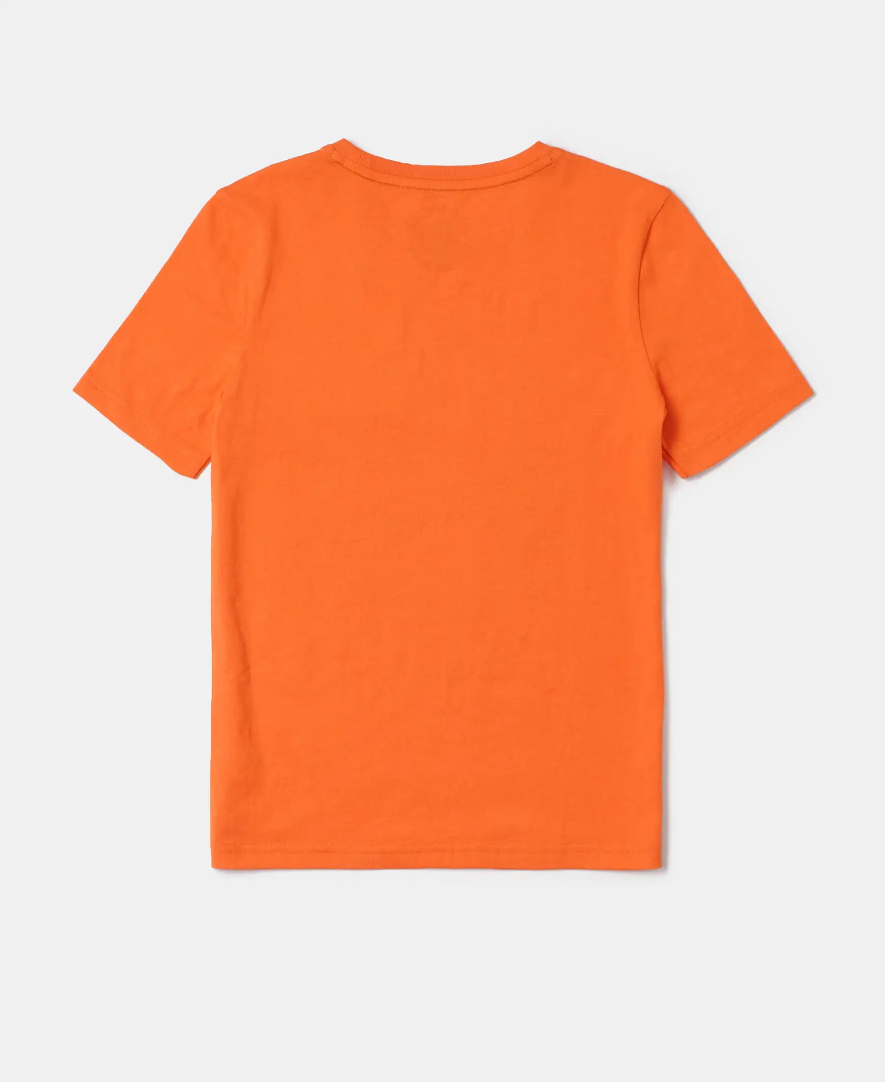 Boy's Super Combed Cotton Graphic Printed Half Sleeve T-Shirt - Golden Poppy - Image 2