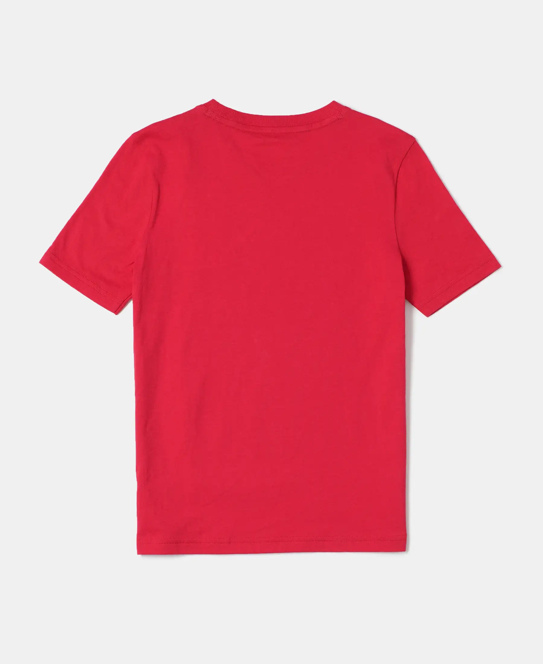 Boy's Super Combed Cotton Graphic Printed Half Sleeve T-Shirt - Team Red Printed - Image 2