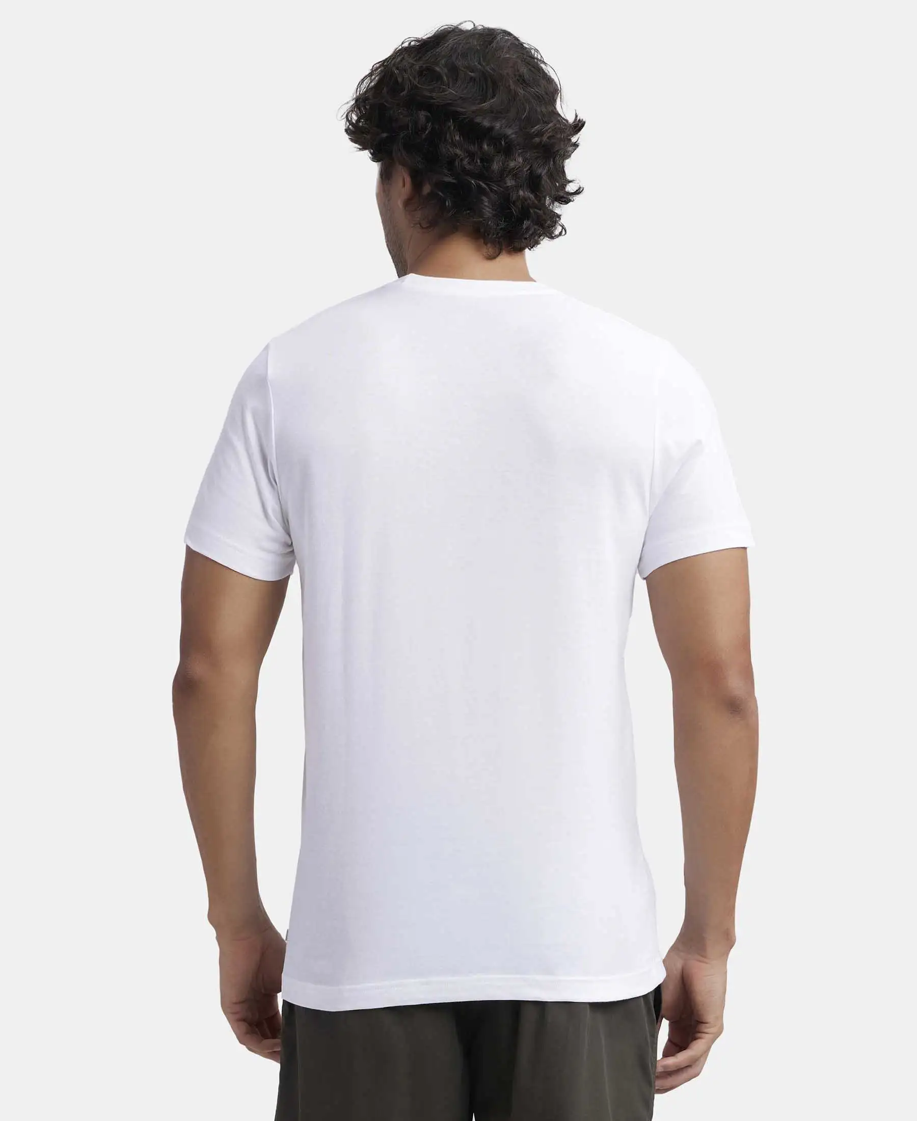 Super Combed Cotton Half Sleeved Inner T-Shirt - White - Image 3