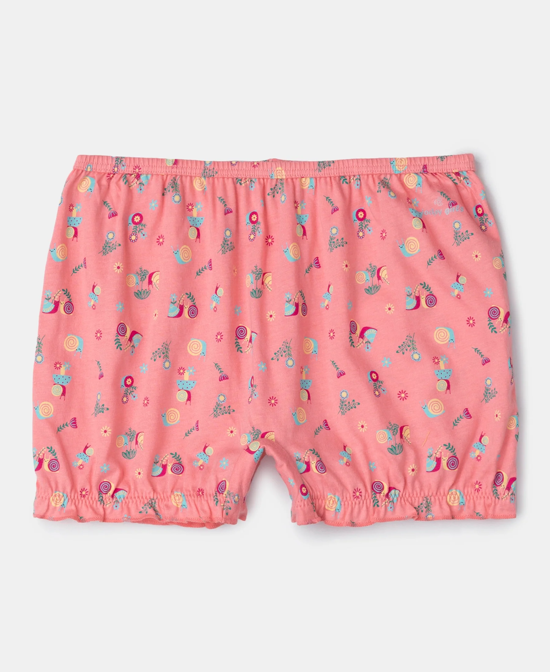 Super Combed Cotton Printed Bloomers with Ultrasoft Waistband - Blue Depths & Salmon Rose (Pack of 2) - Image 6
