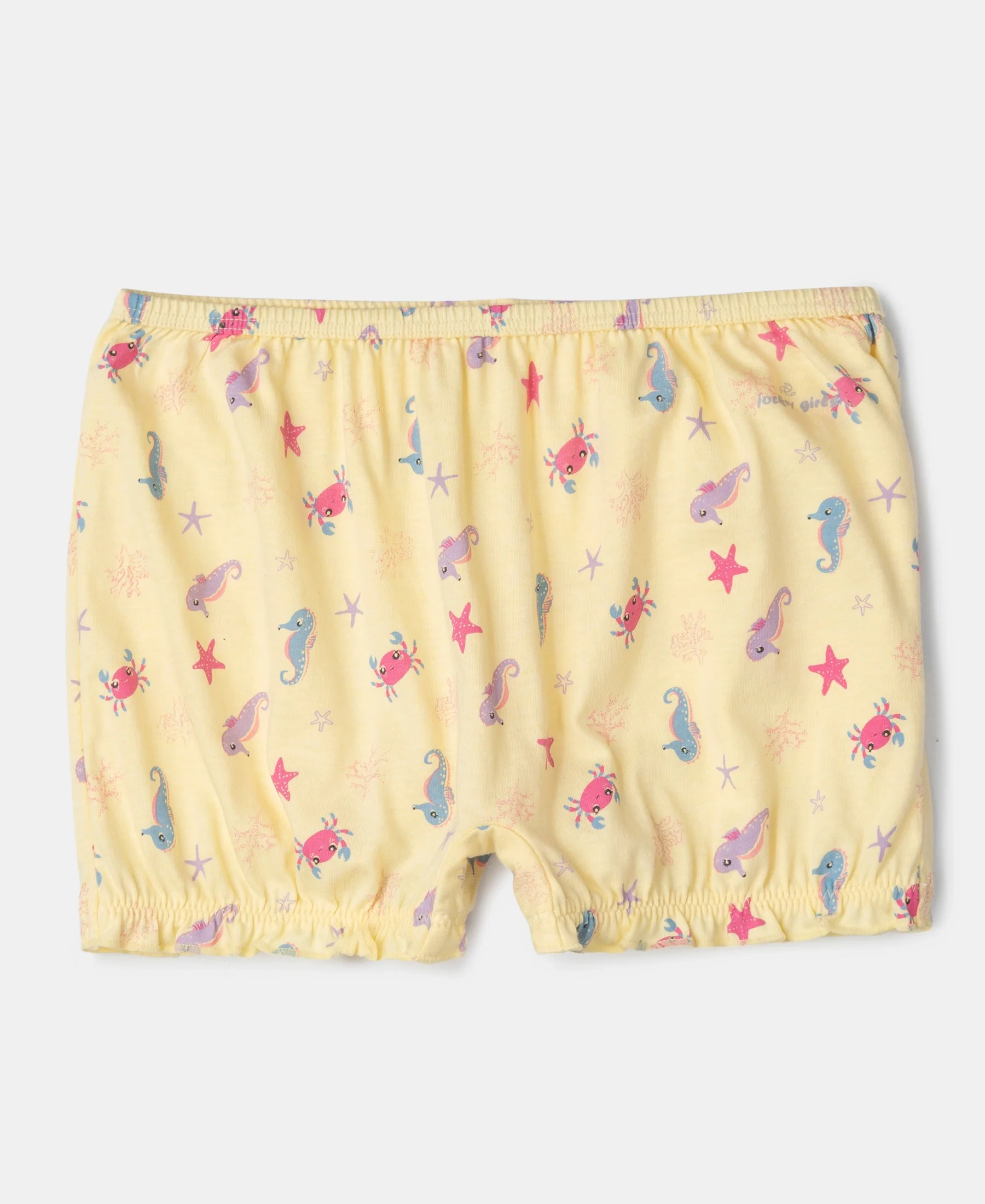 Super Combed Cotton Printed Bloomers with Ultrasoft Waistband - Fairy Tale & Lemon Meringue (Pack of 2) - Image 4